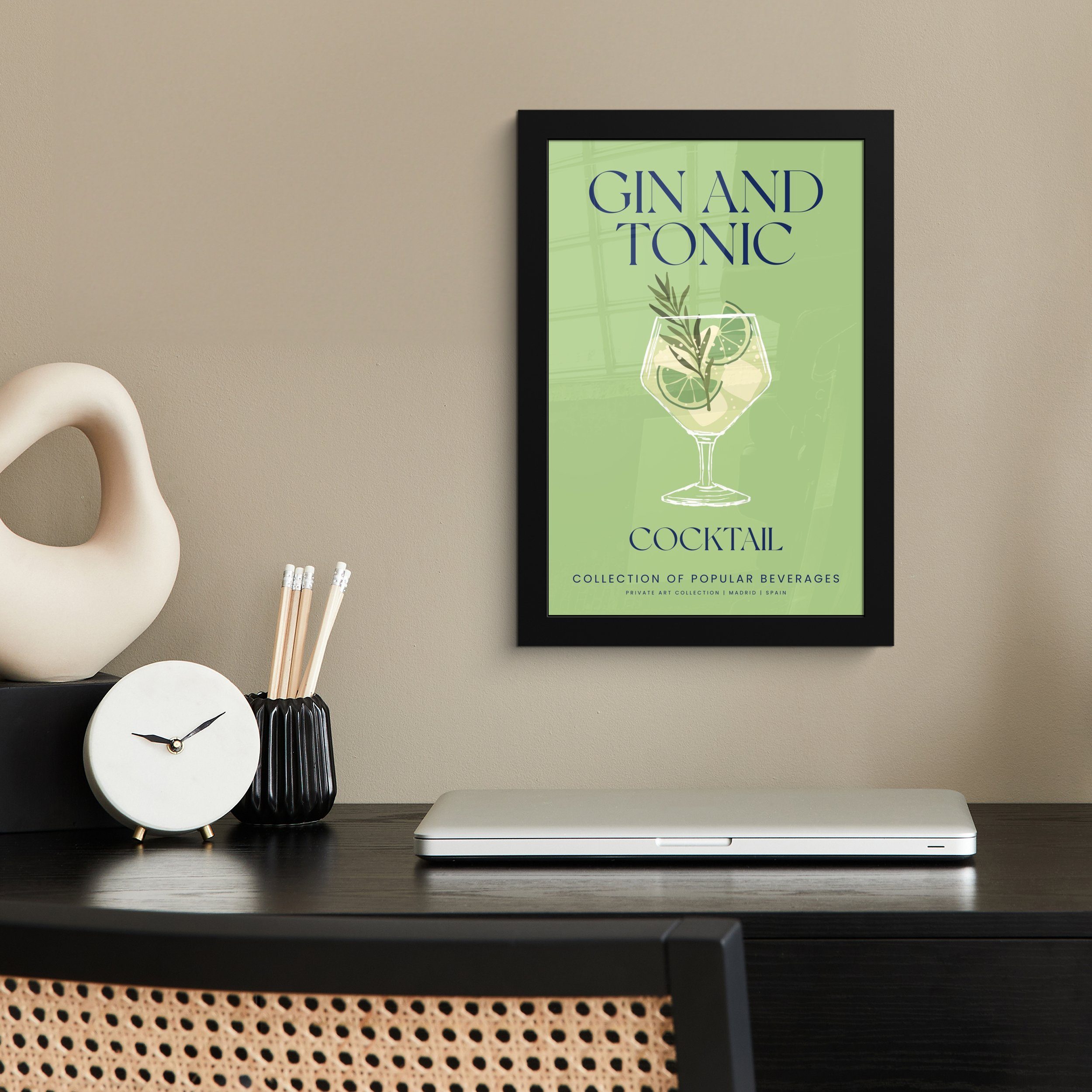 MuchoWow Poster Gin Tonic - Grün günstig online kaufen
