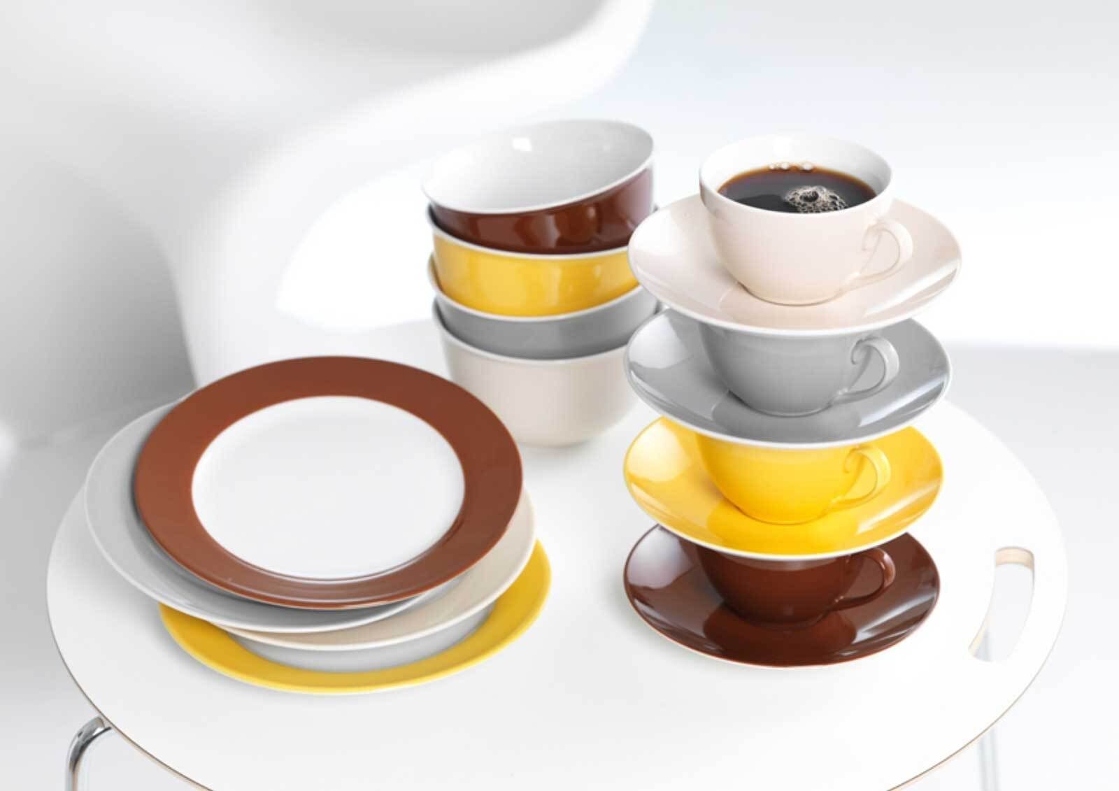 Ritzenhoff & Breker Frühstücksteller Doppio Dessertteller ø 20,5 cm 6er Set, (6 St)