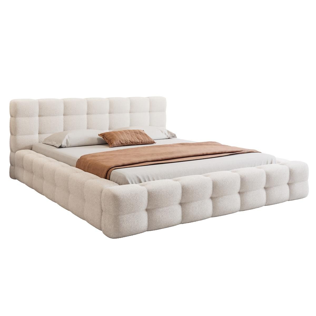 Compleo Polsterbett CLOUDY, Wolkenbett, Funktionales Doppelbett, günstig online kaufen