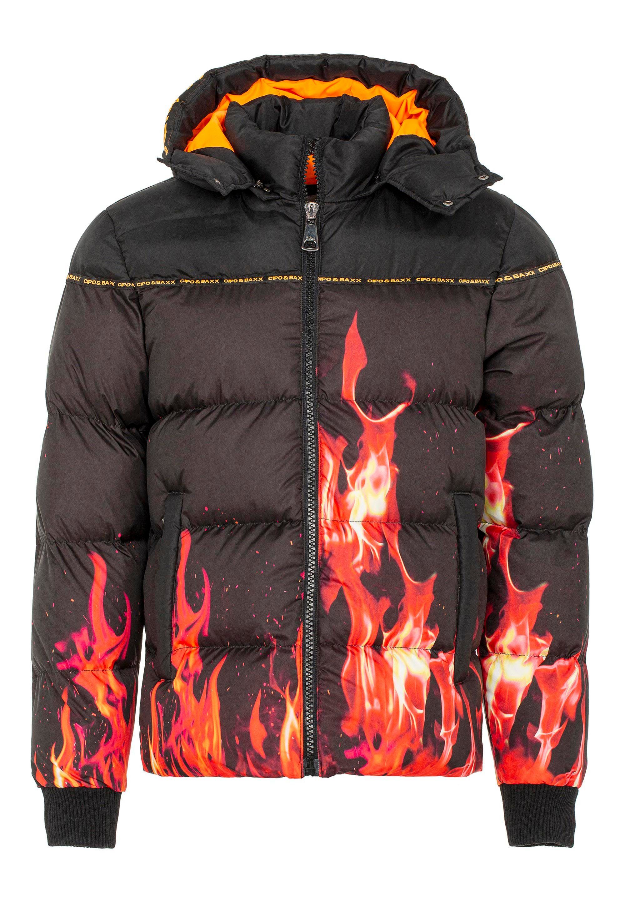 coolen Steppjacke Cipo Flammen-Design & im Baxx