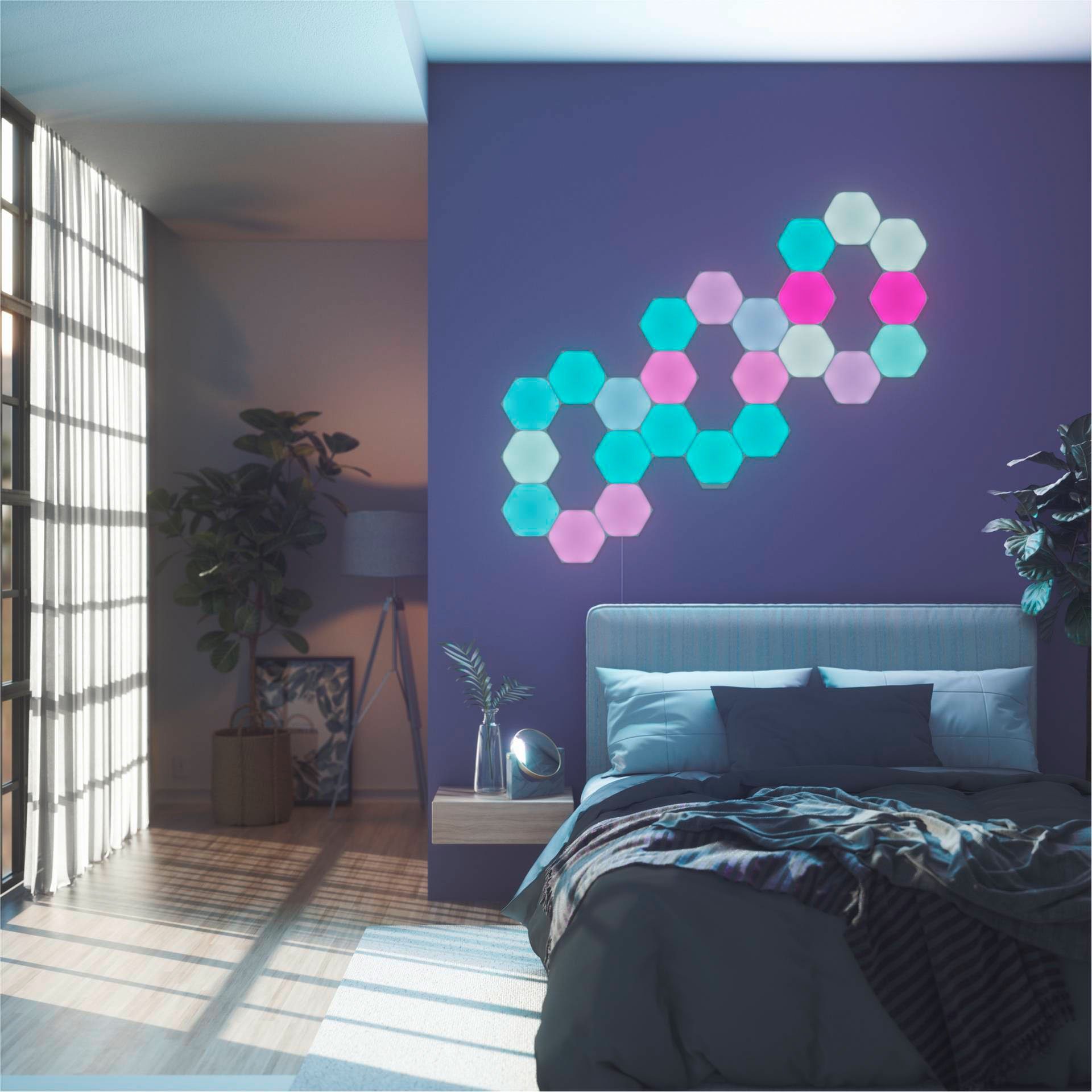 Shapes LED LED Dimmfunktion, Panel integriert, fest nanoleaf Hexagons, Farbwechsler