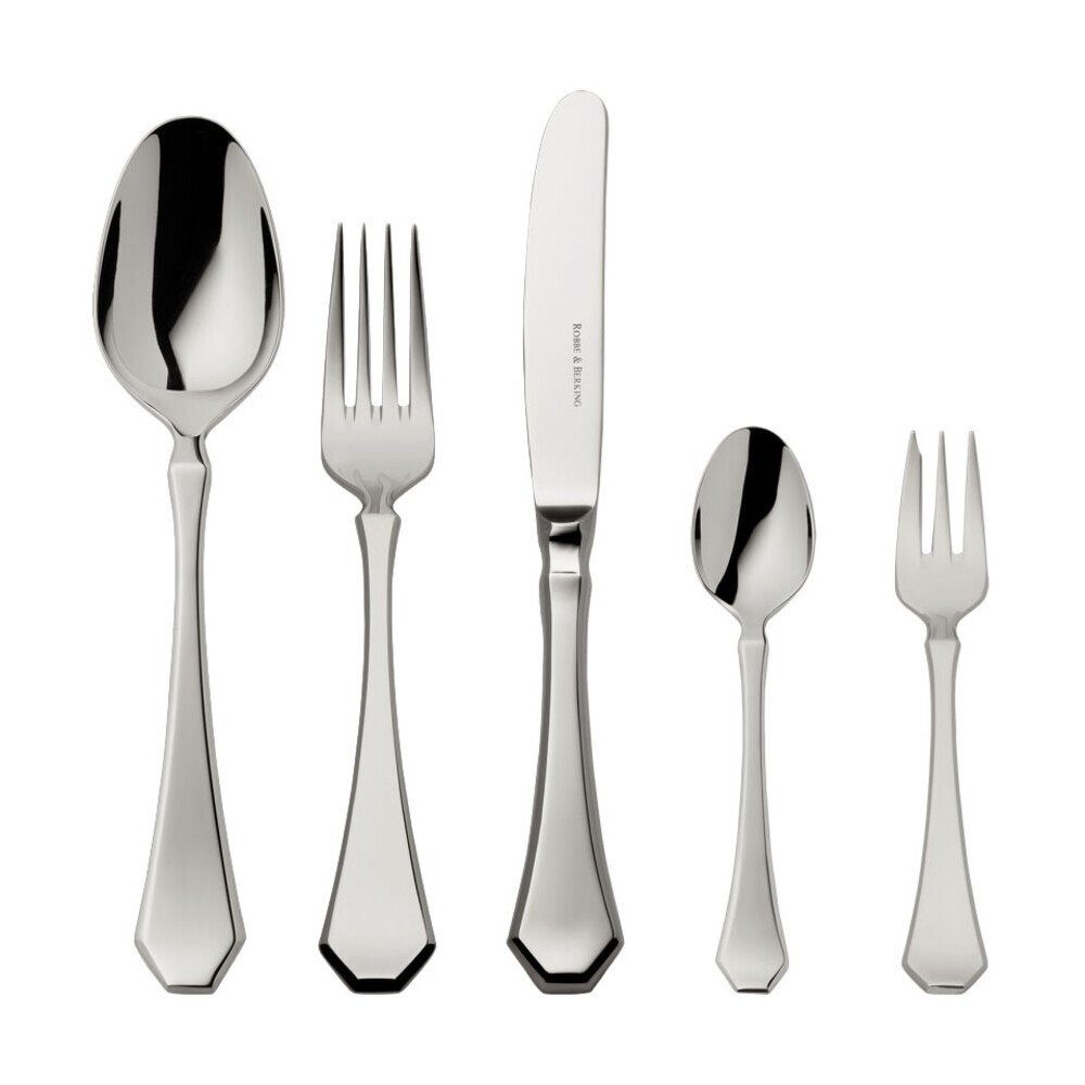 Robbe & Berking Besteck-Set Menübesteck-Set 30-tlg. Baltic Edelstahl poliert (30-tlg), 18/8 Edelstahl, Menübesteck-Set, 30-tlg., 18/8 Edelstahl, edelstahl
