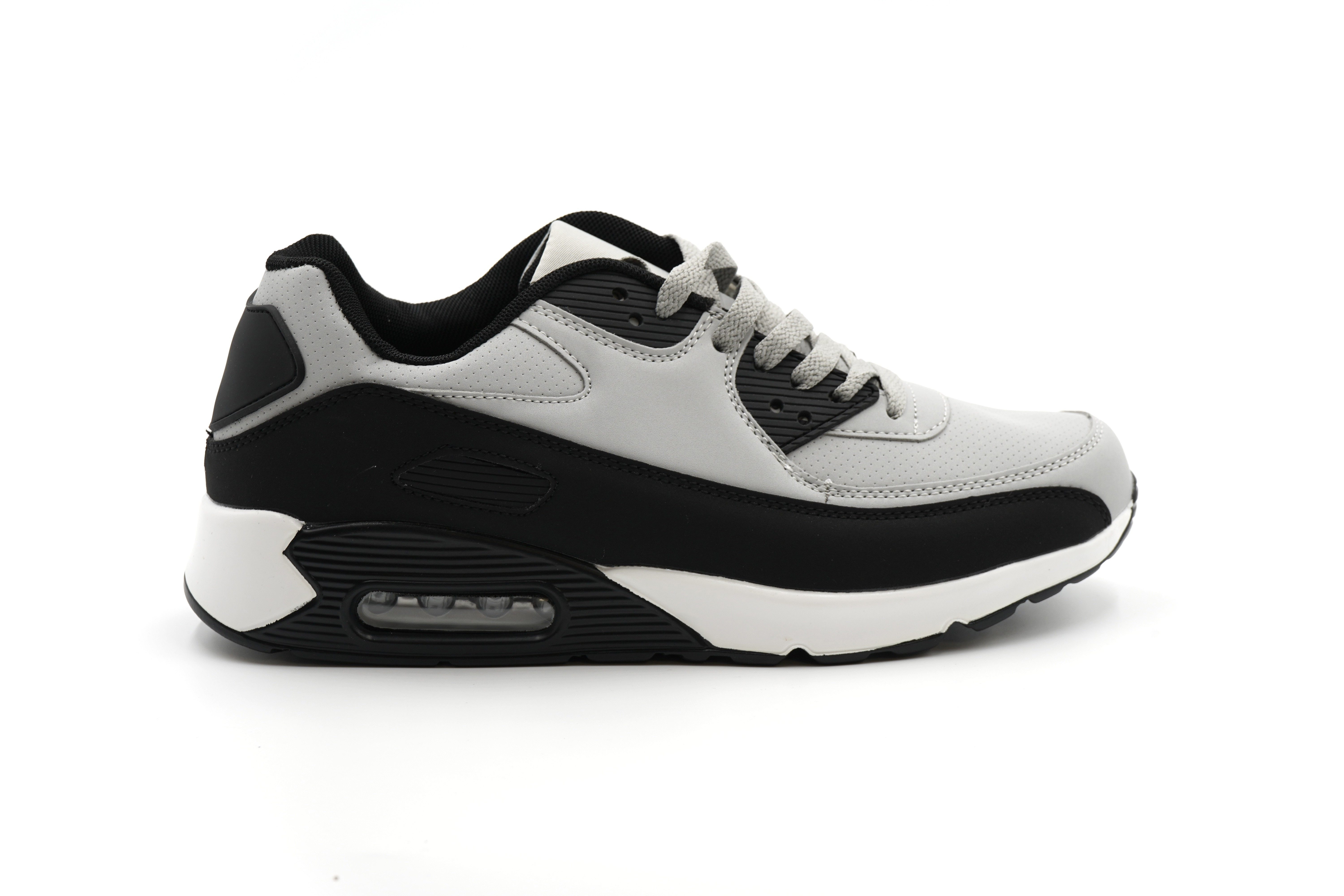 Sonderpostendiscount Herren Sneaker Modell Y9801 Grey/Black Sneaker günstig online kaufen