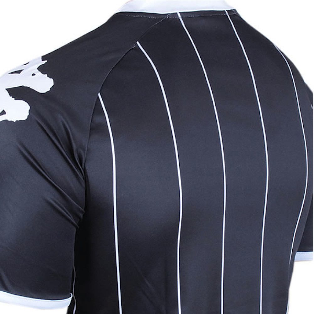 Kappa Fußballtrikot Arezzo Trikot Sportshirt mit Längsstreifen und Kontrasteinfassungen