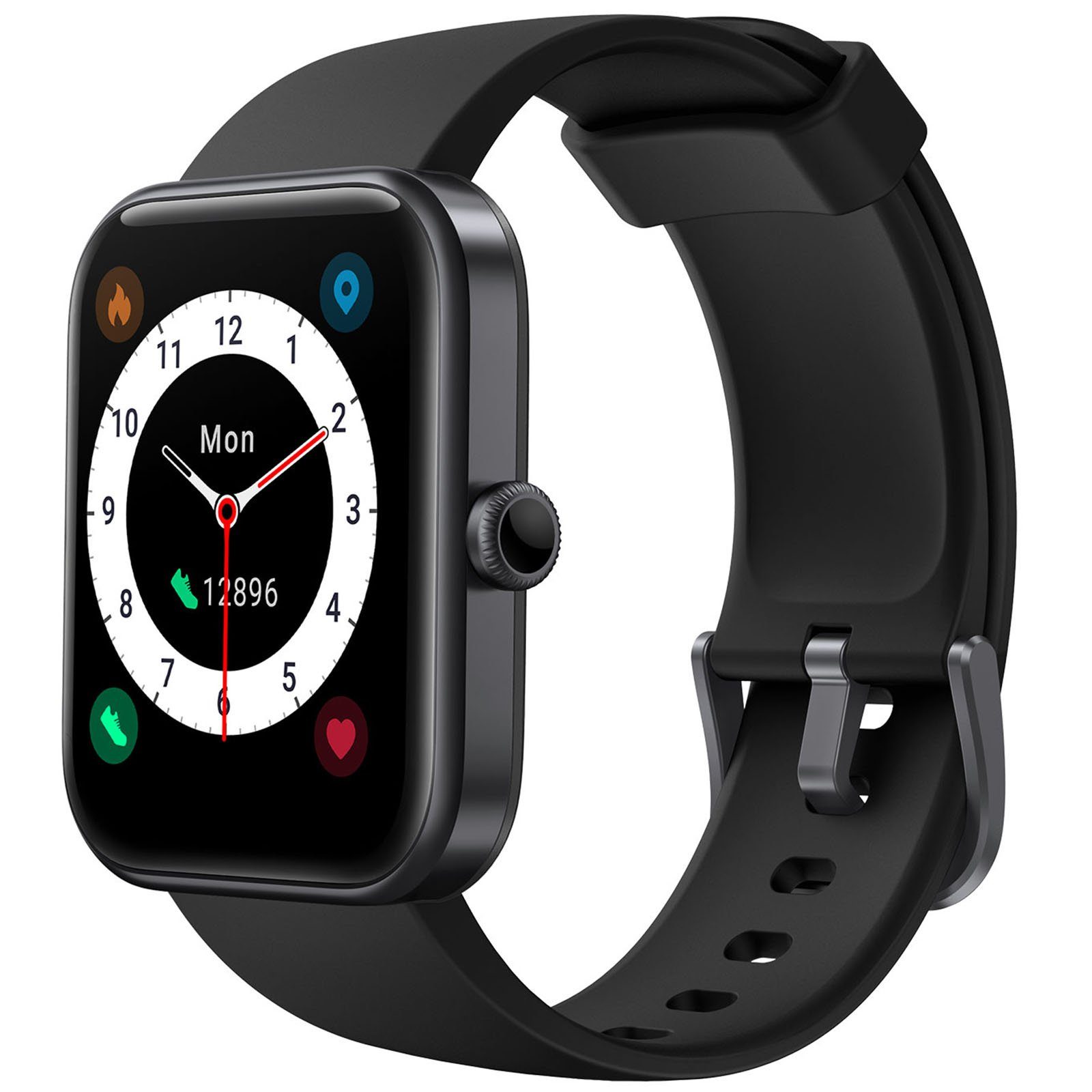 OKWISH Smart Watch Fitness Uhr Armbanduhr Sportuhr Uhren Tracker Damen Herren Smartwatch (1,69 Zoll, 300mAh Li-Ionen) IP68 Wasserdicht Fitnessuhr Armband Uhr mit Alexa Built-in, 1-tlg., Touchscreen, Herzfrequenz Pulsmesser Schrittzähler Schlafmonitor Aktivitätstracker