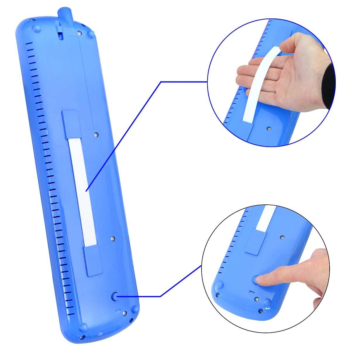 keepdrum Melodica keepdrum Melodica Blau 32 Tasten mit Tasche