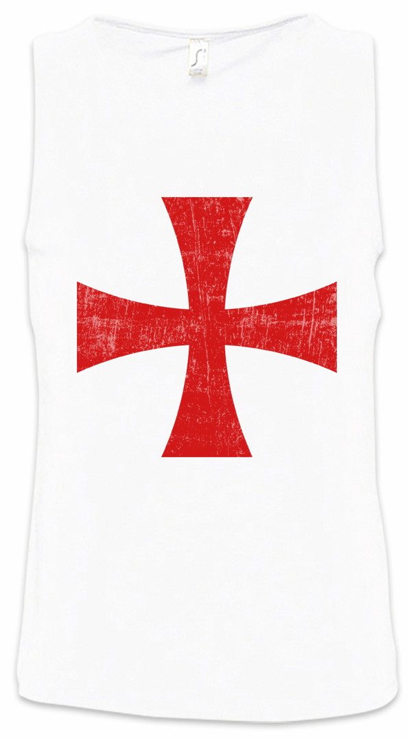 Tanktop Templar Cross I Ärmelloses T-Shirt Rotes Templer Orden Kreuz