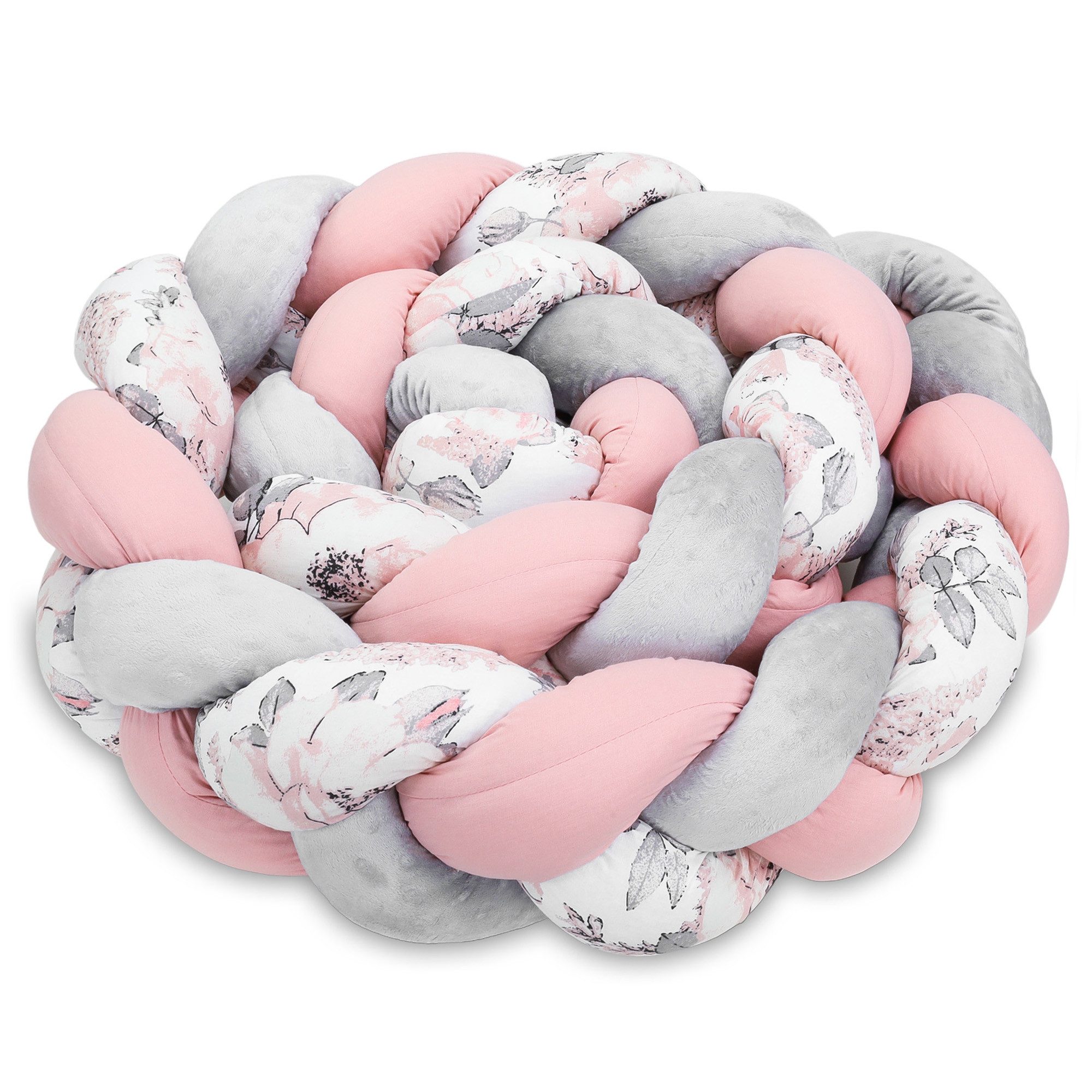 Totsy Baby Bettnestchen Bettschlange Bettumrandung für Babybett und Kissen Deko Kuschelkissen