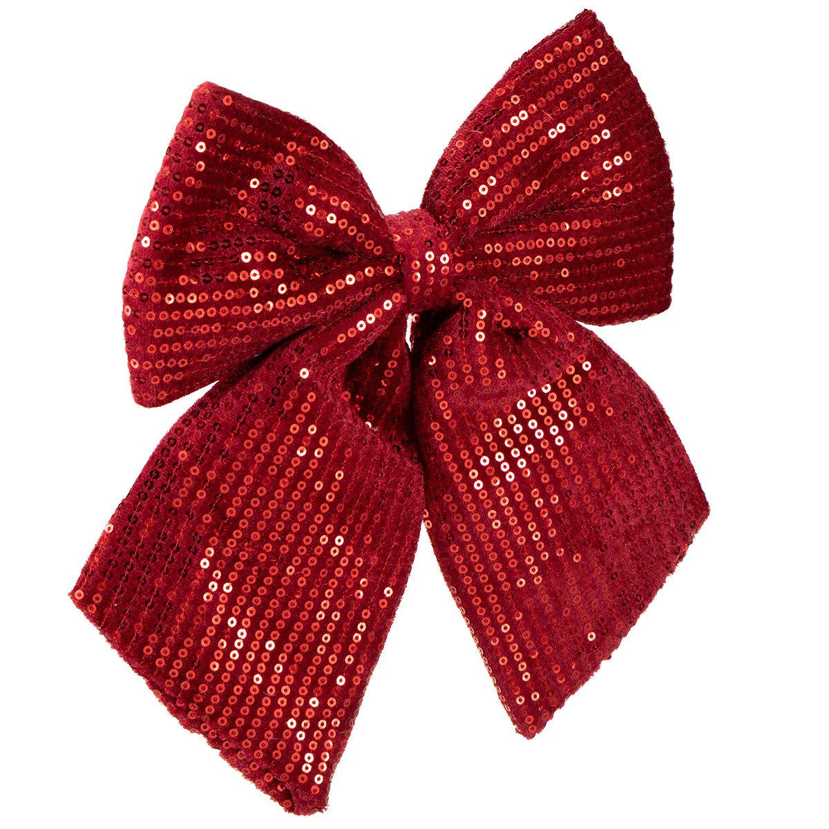 Kaemingk Christbaumschmuck Luxuriöse Samtschleife mit Glitzereffekt für festliche, 2 Stück