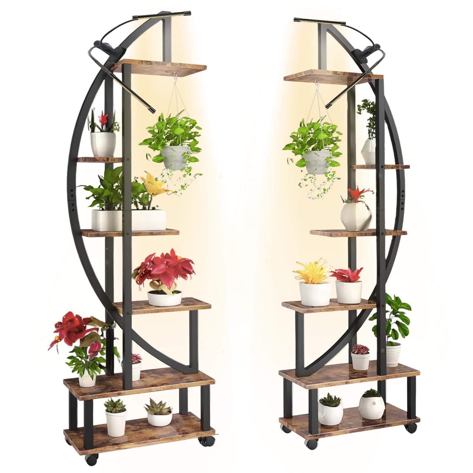 Jibenhome Pflanzentreppe Blumenständer mit 6 Ebenen, günstig online kaufen