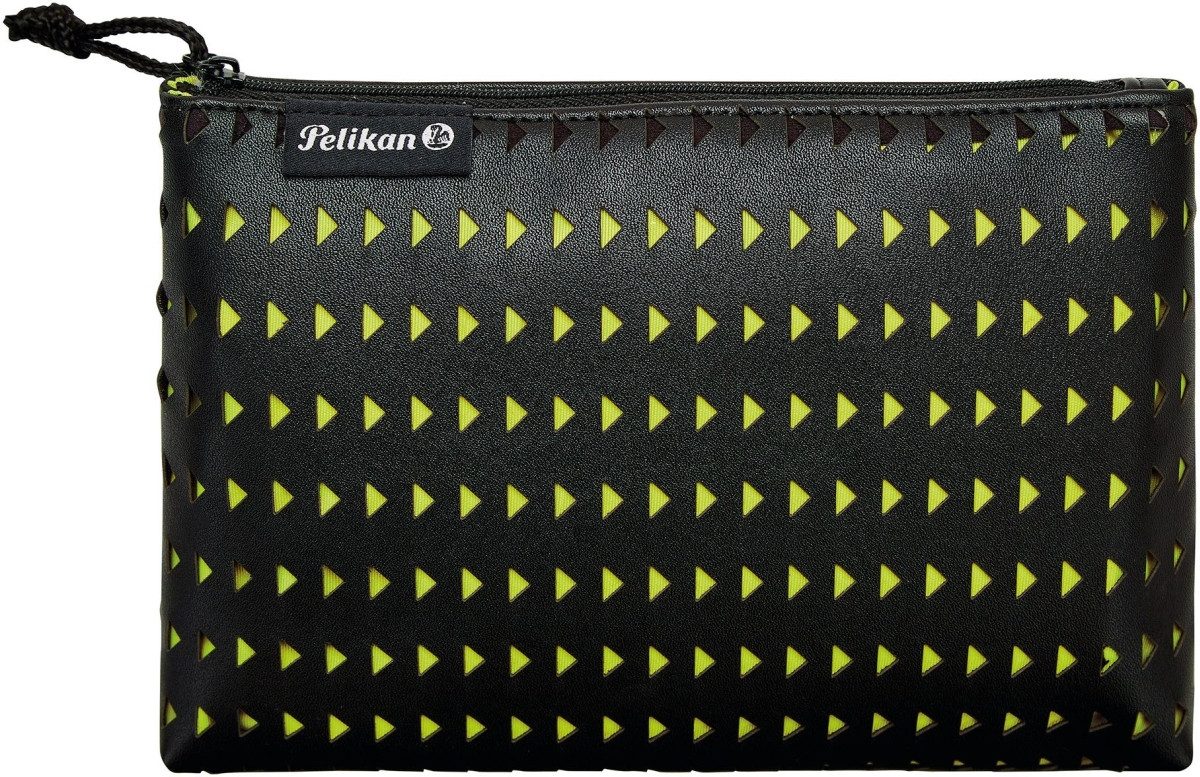 Pelikan Federtasche Faulenzer flach Lasercut Black/Yellow Polyester BxHxT 215x160x35mm