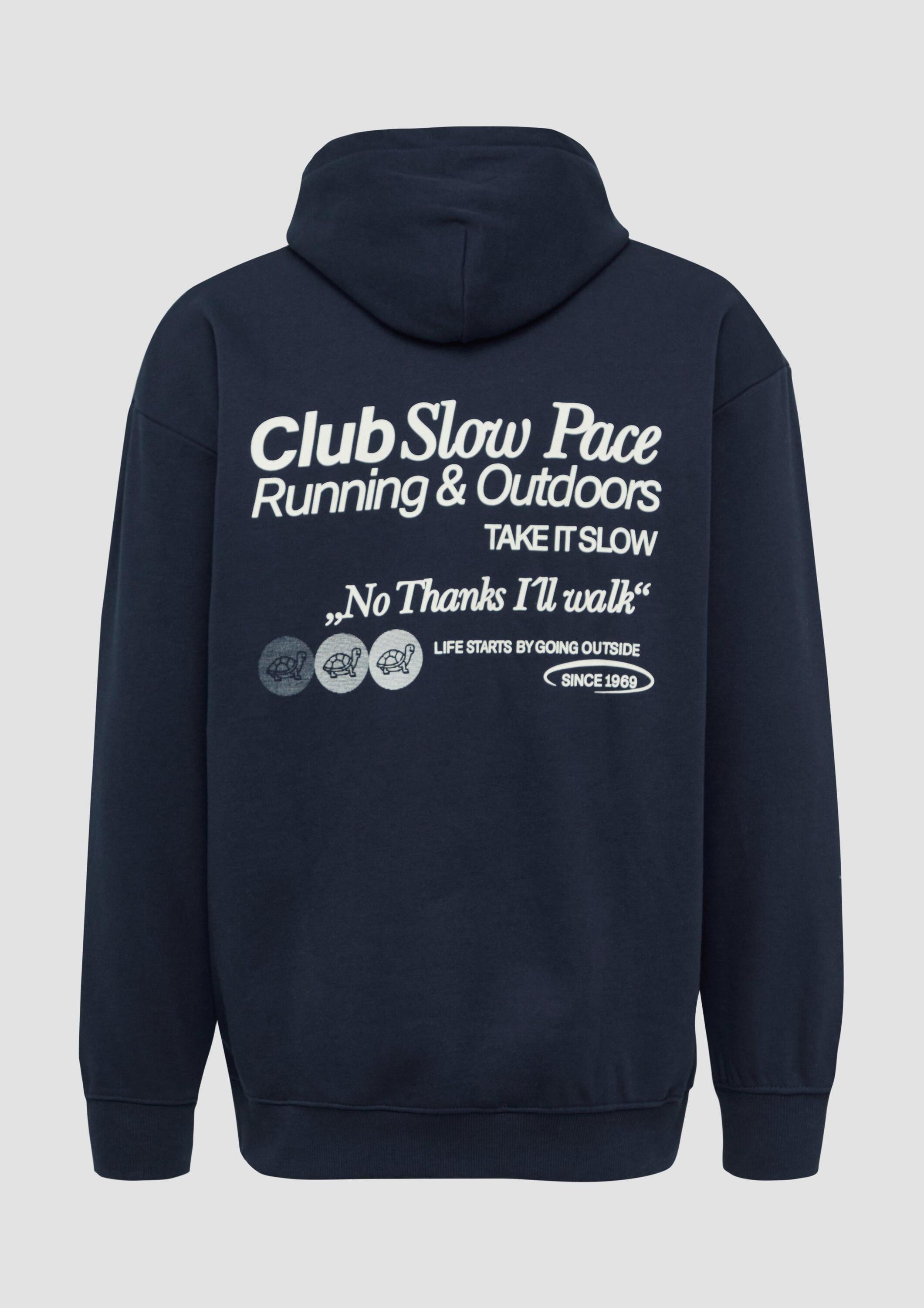 s.Oliver Sweatshirt Sweatshirt Softer Hoodie mit Stickerei im Relaxed Fit