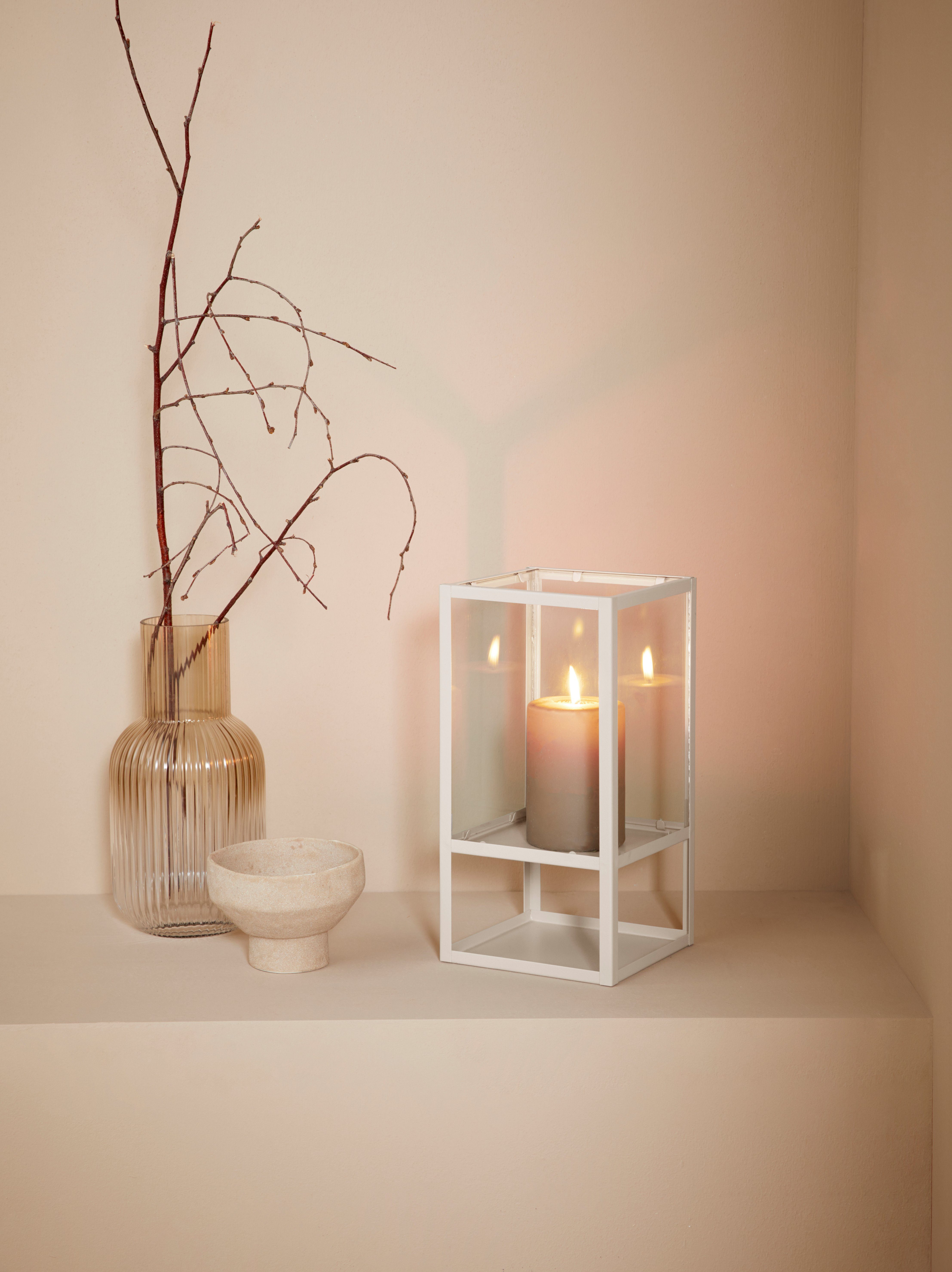 LeGer Home by Lena Gercke Windlicht Zhara (1 St), aus Metall und Glas caramel | Windlichter