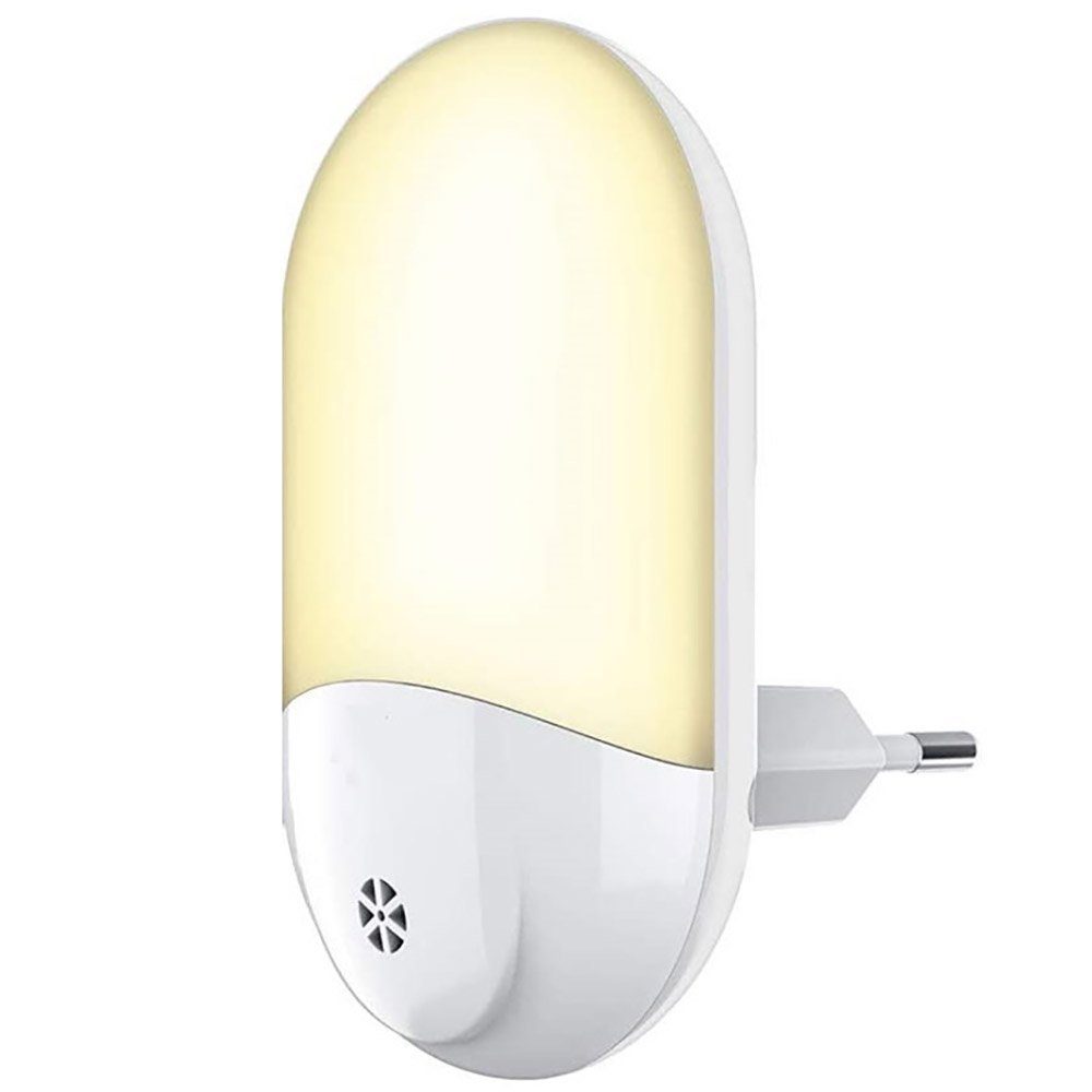 GelldG LED Nachtlicht Nachtlicht Dämmerungssensor Steckdose Warm mit weiß