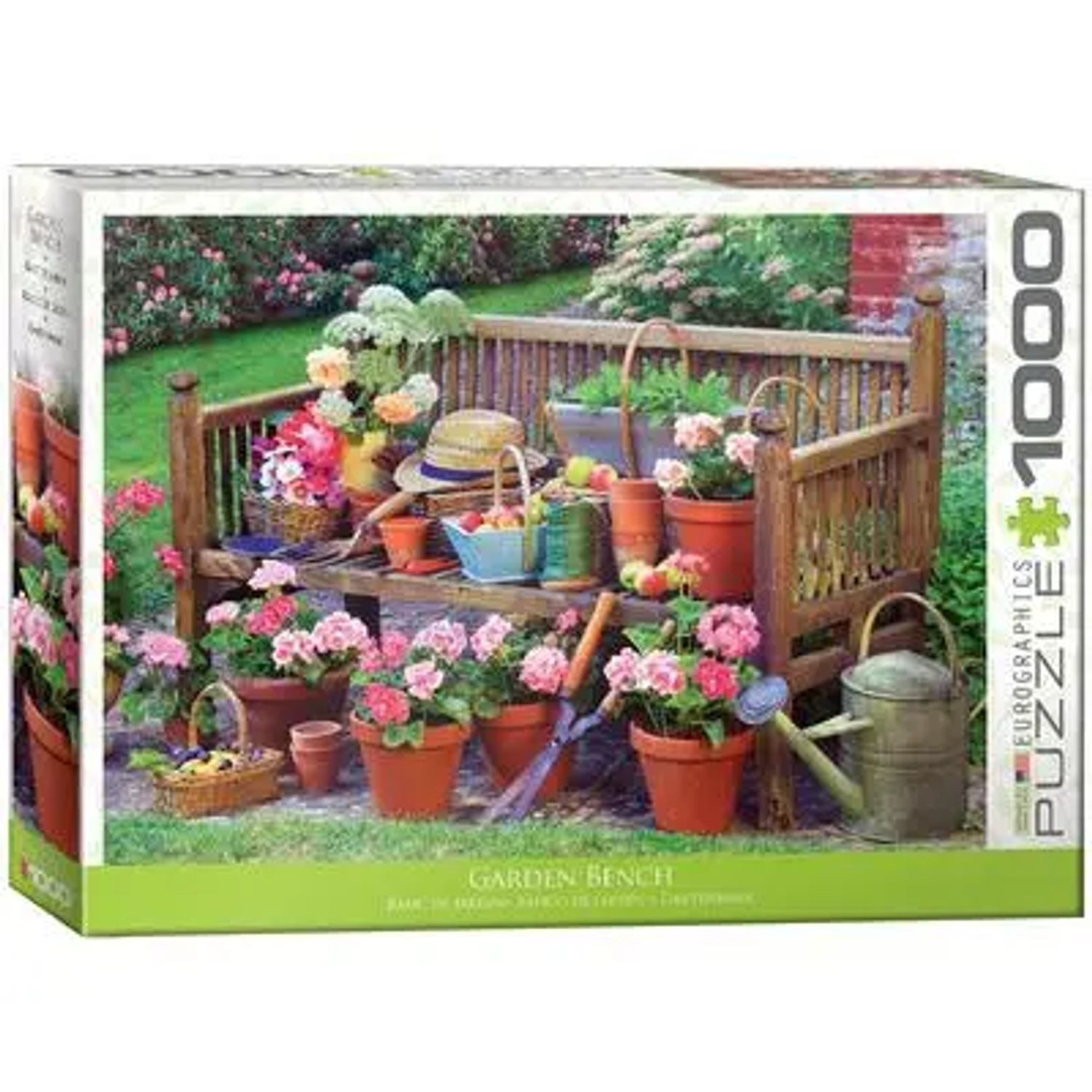 EUROGRAPHICS Puzzle Gartenbank, 1000 Puzzleteile