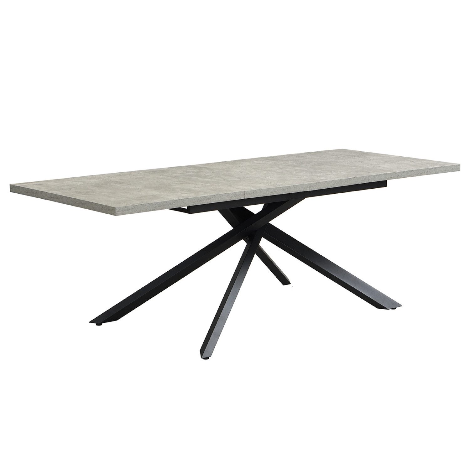 DUBI Möbel Esstisch MALTE, Metallgestell, ausziehbar, 140-180-220cm, 2 Einl günstig online kaufen