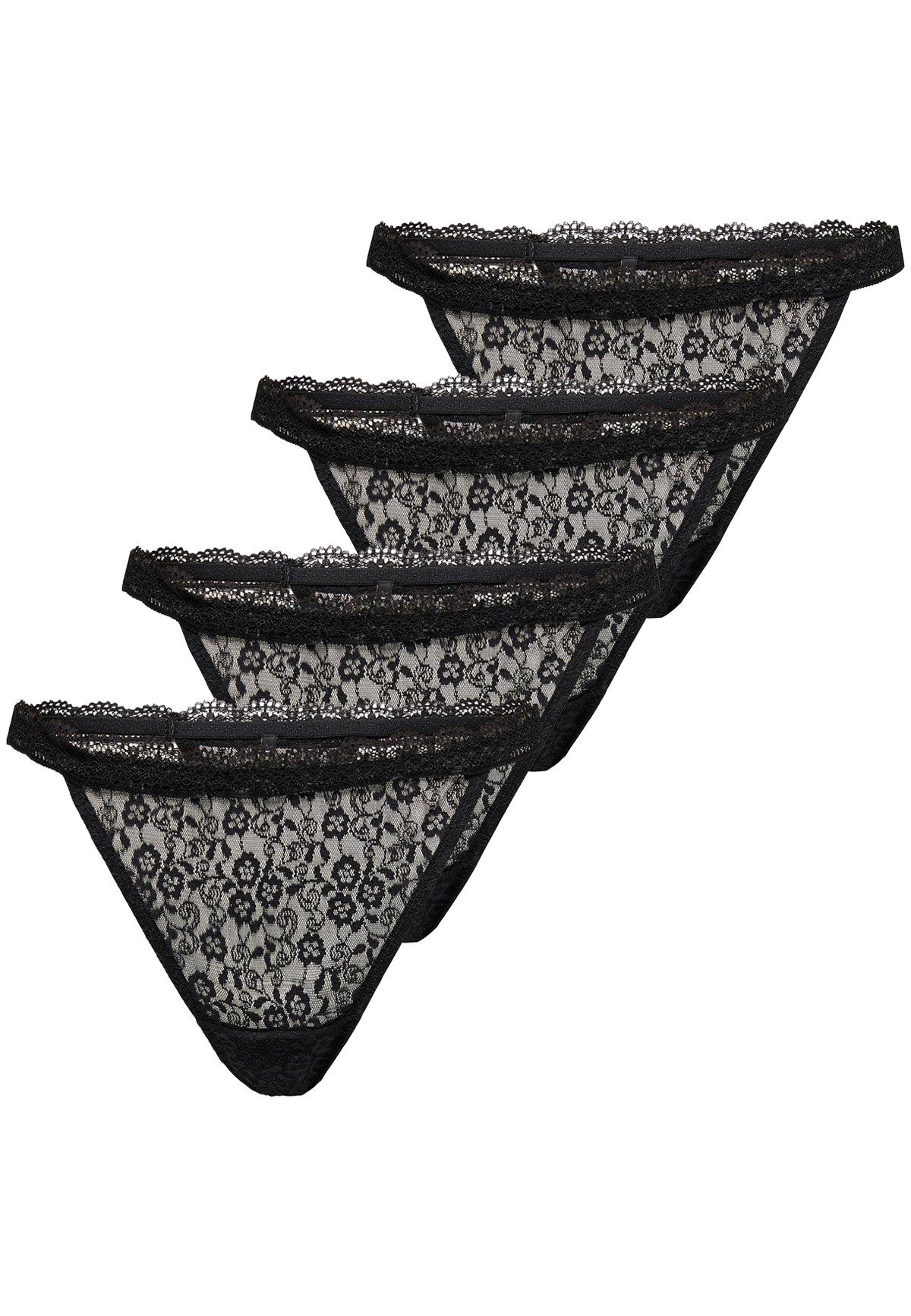 ONLY Slip (4-St) ONLCAROLINE LACE THONG 2-PACK günstig online kaufen