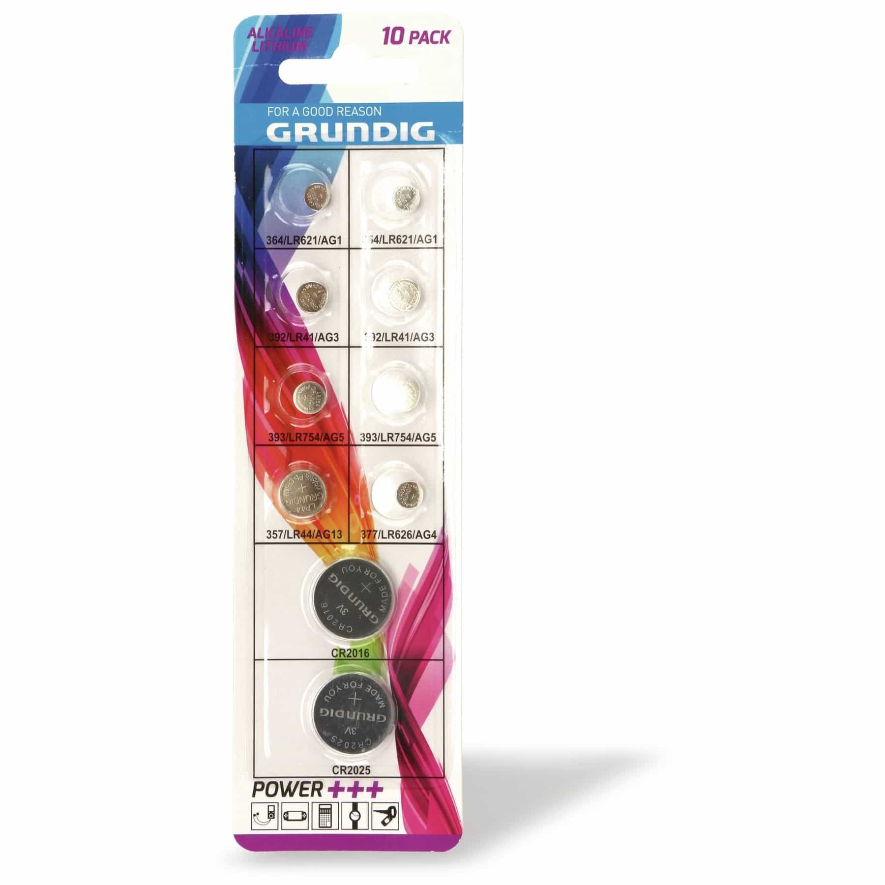 Grundig GRUNDIG Кнопки клетки-Set 10-teilig Knopfzelle