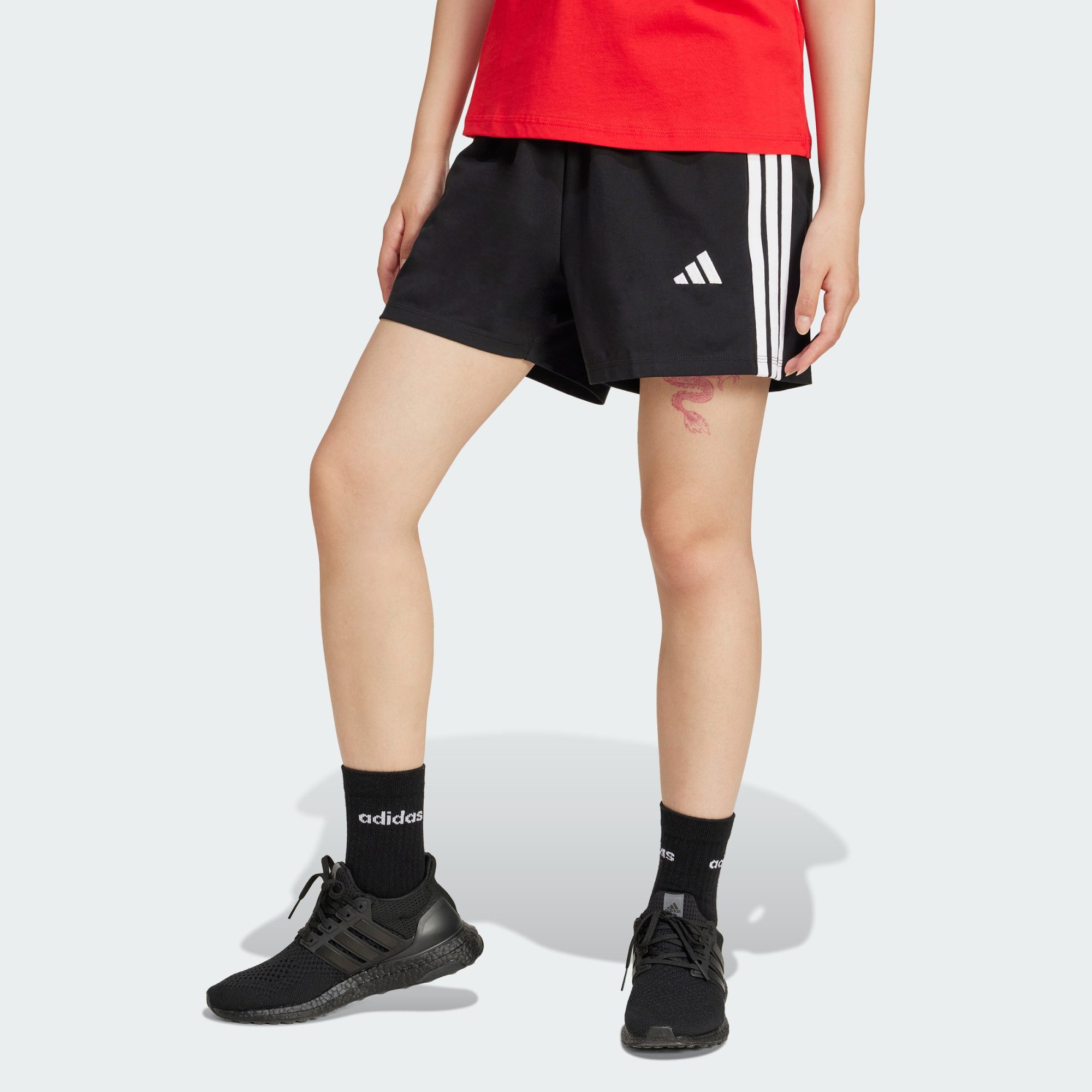 adidas Sportswear Shorts ESSENTIALS 3-STREIFEN COTTON SHORTS (1-tlg)