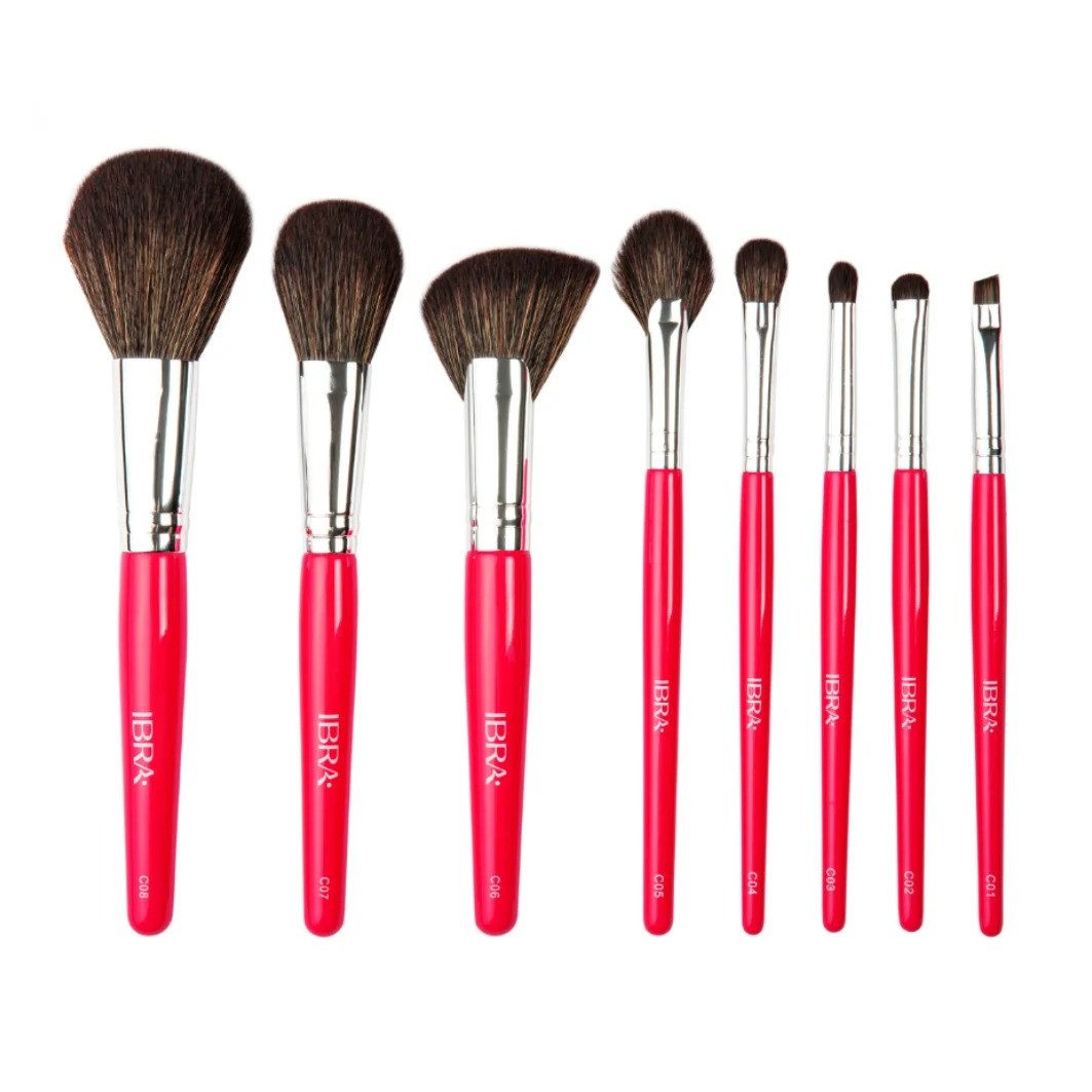 Ibra Kosmetikpinsel-Set IBRA SET Candy Make-up Pinsel Set 8tlg.