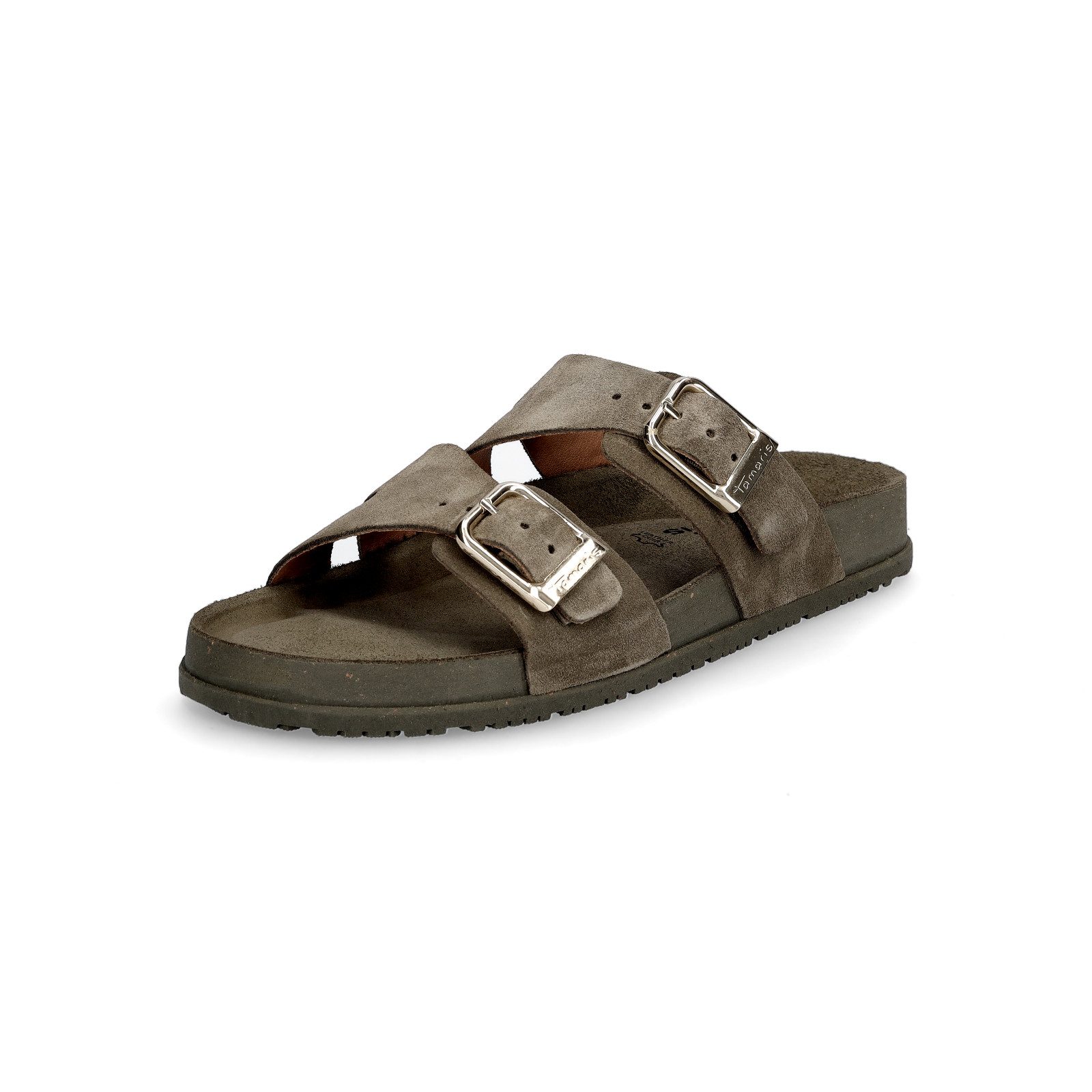 Tamaris Damen Pantolette olive Pantolette