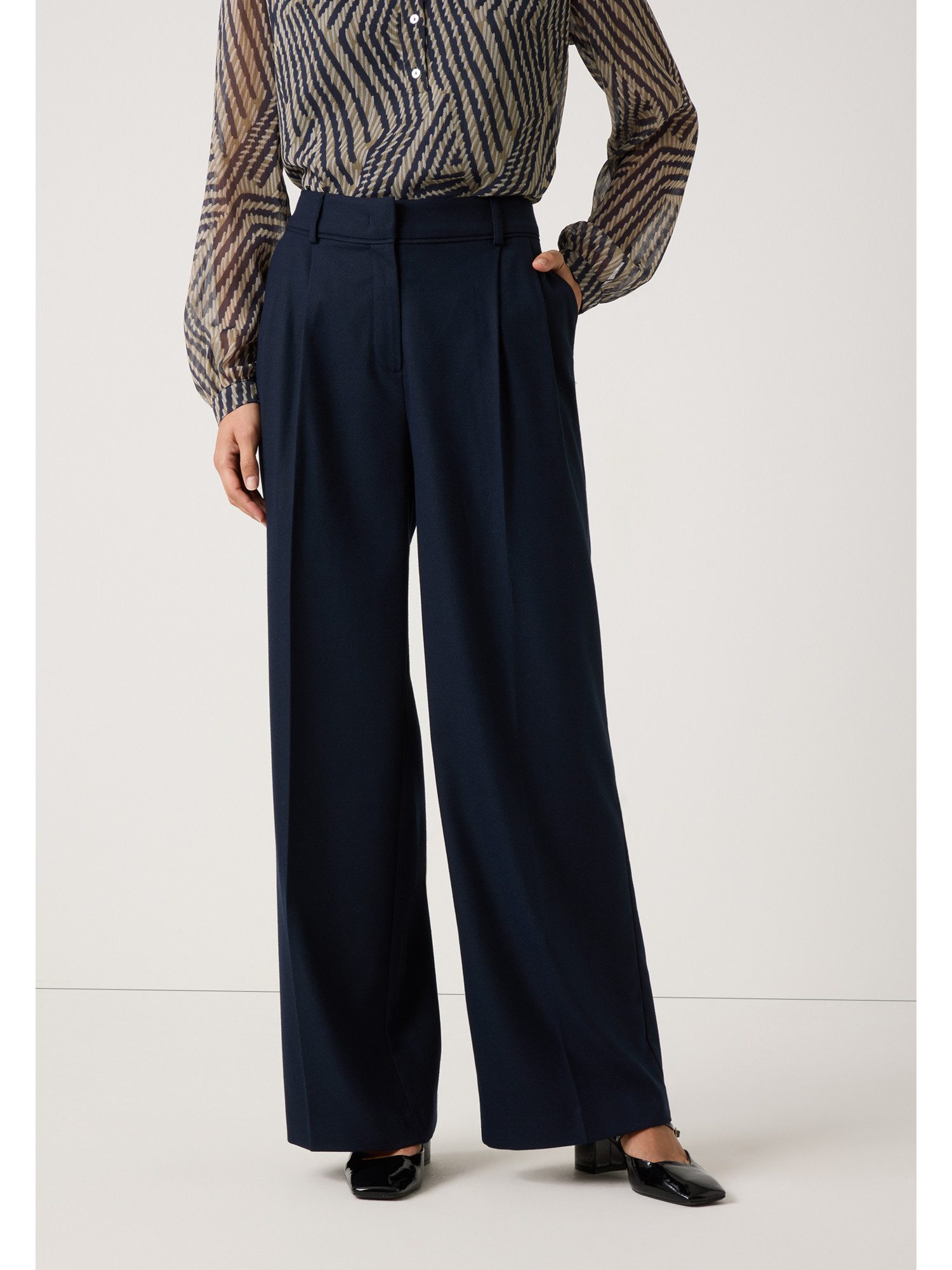 MORE&MORE Stoffhose weite Stoffhose Businesslook günstig online kaufen