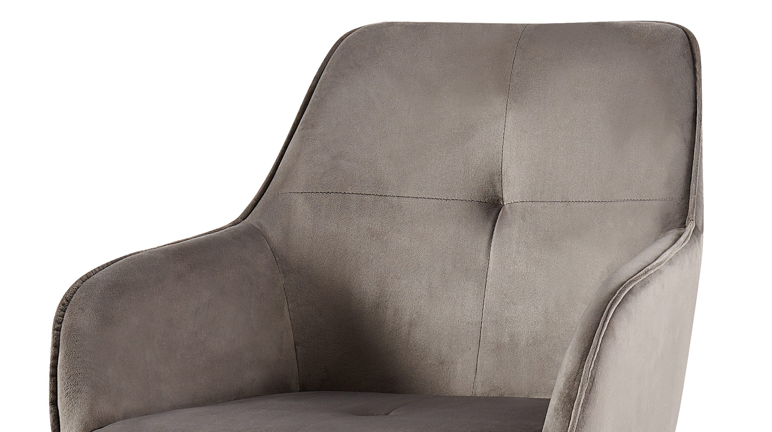 Massivart® Polsterstuhl drehbar 360°, Esszimmerstuhl, Samtbezug grau, »ALMA günstig online kaufen