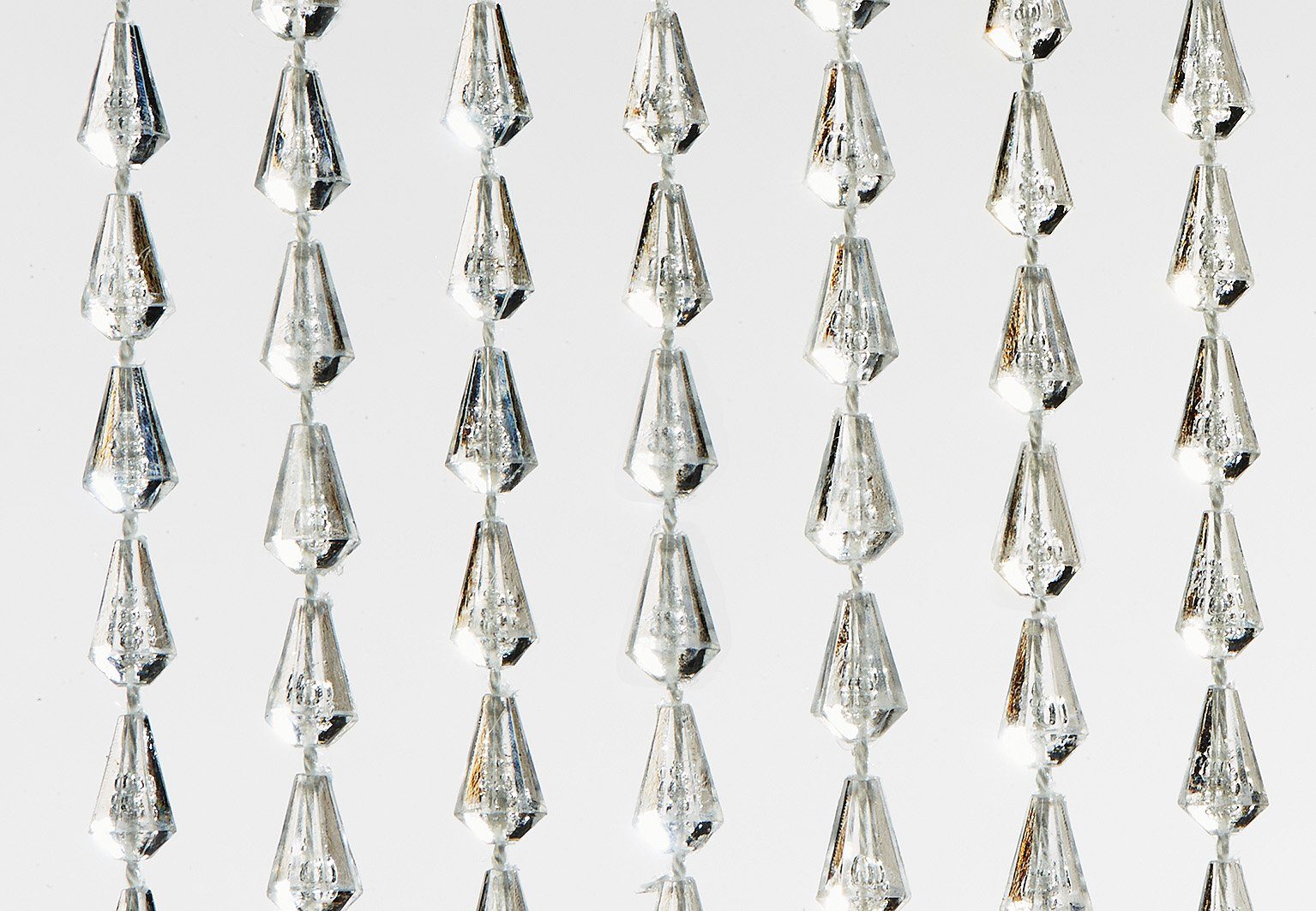 Ösen (1 Türvorhang Kobolo, Vorhang St), 72 transparent 90x200cm, transparent Stränge CLEAR