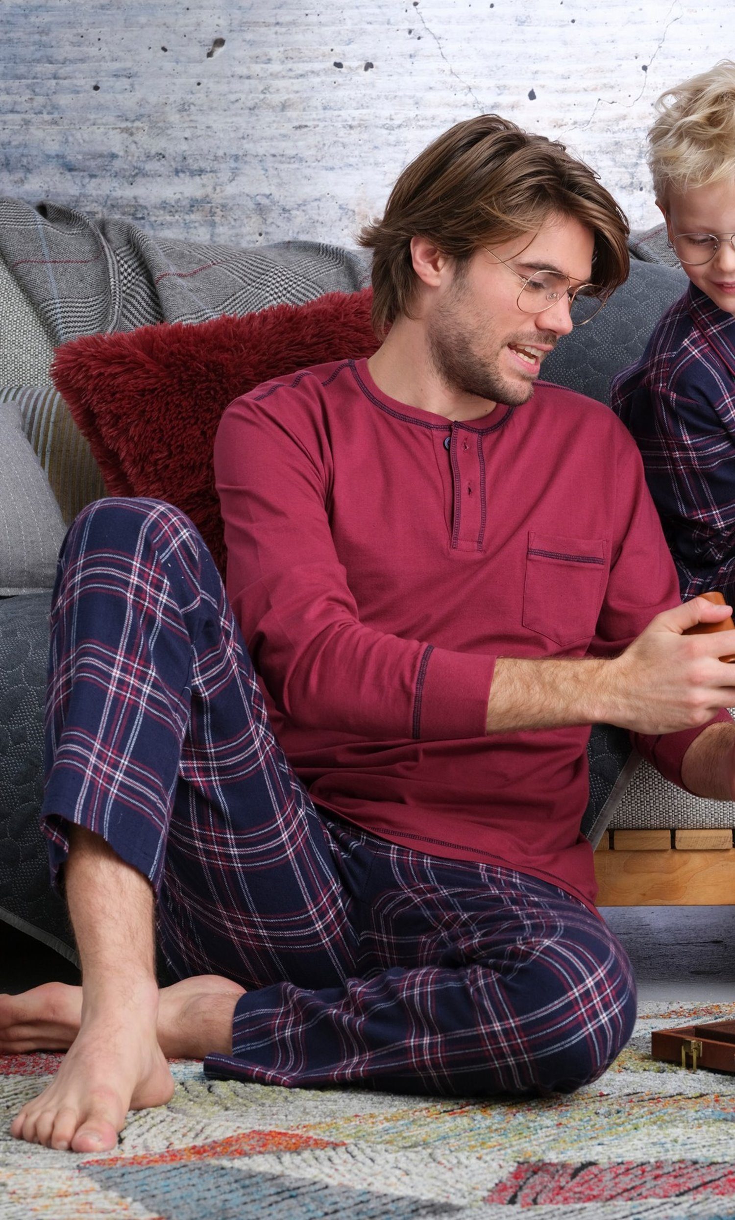 tlg) Pastunette Pyjama (2 Schlafanzug Baumwolle Herren