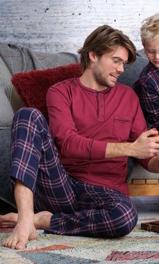 Pastunette Schlafanzug Herren Pyjama (2 tlg) Baumwolle