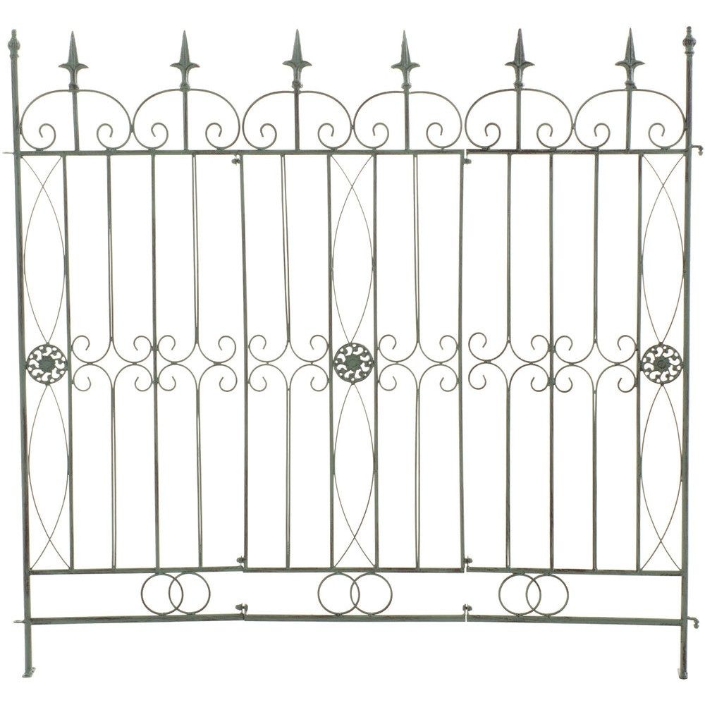 CLP Gartenzaun Steckzaun Beetumrandung Rankgitter, (Spar-Set, 1-St., 124 x 116 cm dekorativ), Steckzaunsystem, Lanzenspitzen, Rankhilfe, ohne Betonieren