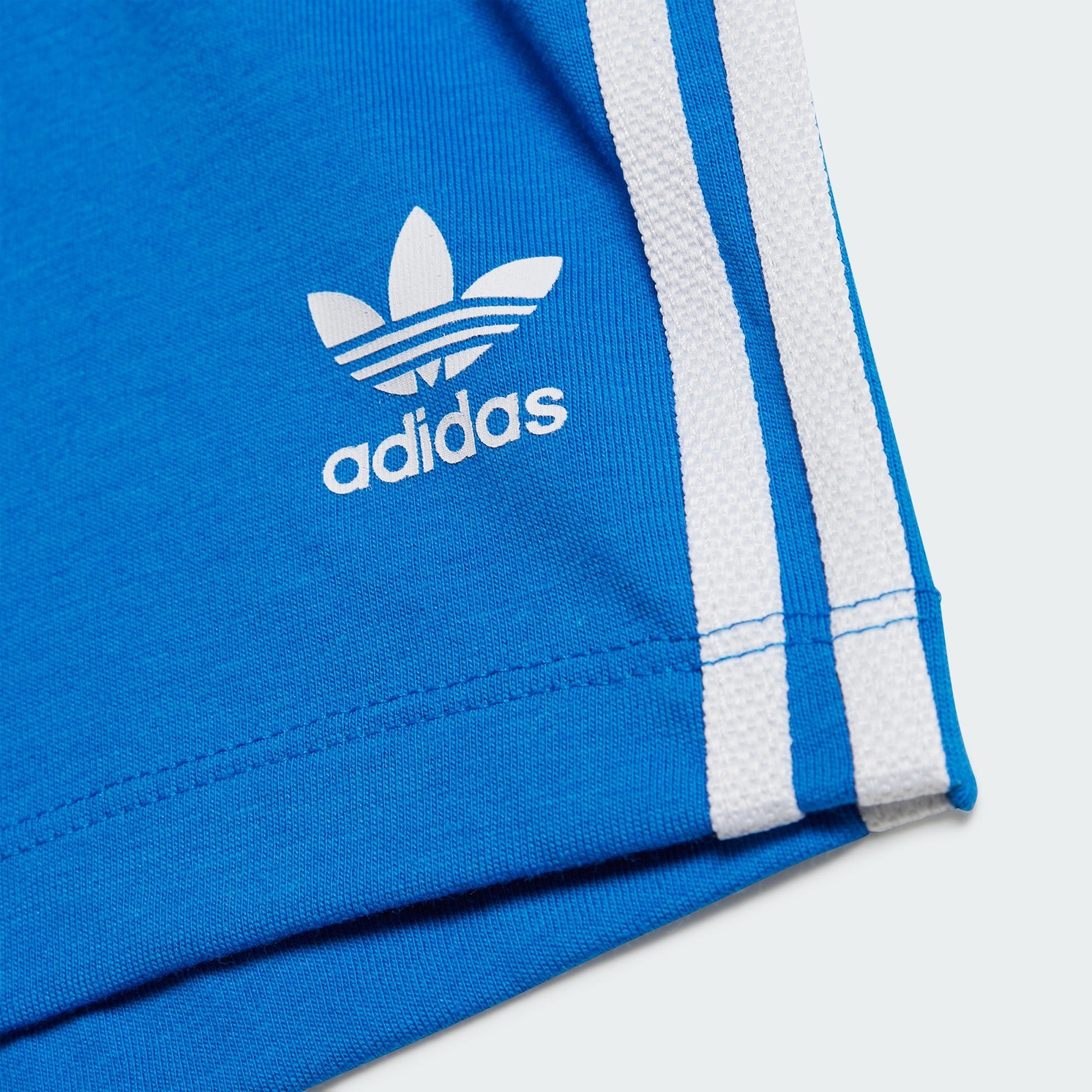 adidas Blue SHORTS T-Shirt UND SET Originals Bird TREFOIL T-SHIRT