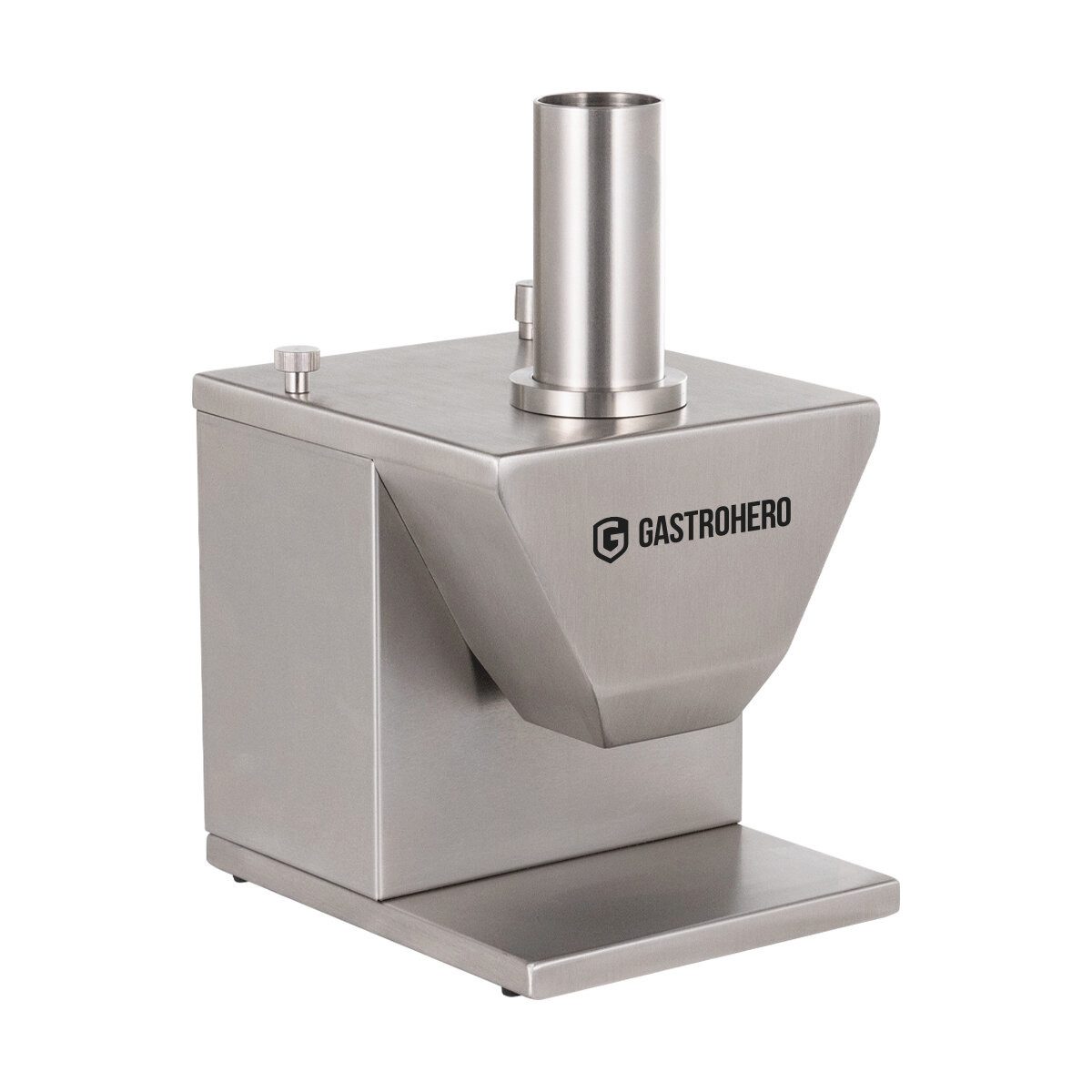 GastroHero Wurstschneider Currywurst Schneider elektrisch Edelstahl 5–30 mm, Saugfüße für sicheren Stand, spülmaschinenfeste Haube