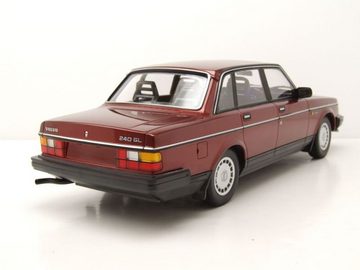 Minichamps Modellauto Volvo 240 GL 1986 dunkelrot metallic Modellauto 1:18 Minichamps, Maßstab 1:18