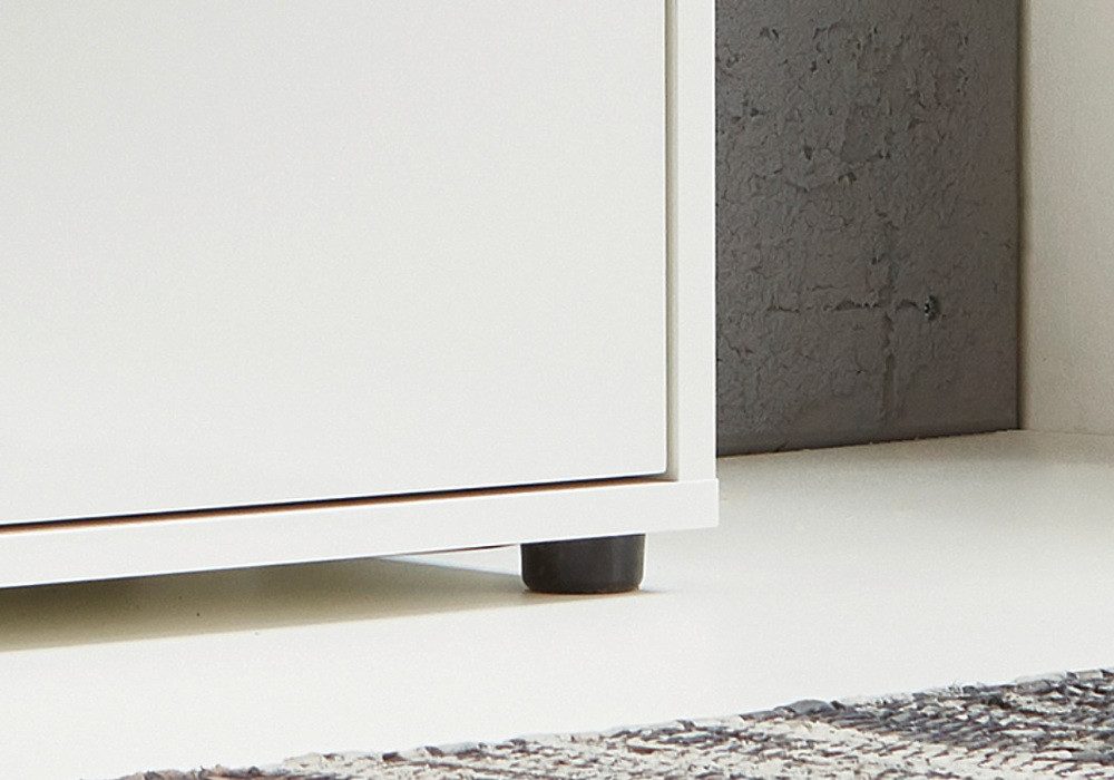 BMG Möbel Schubkastenkommode Mailand 3 (79 cm breit mit 4 Schubladen), mit Antifingerprint-Beschichtung, Füße Holz oder Metall – Bild 4 von 4