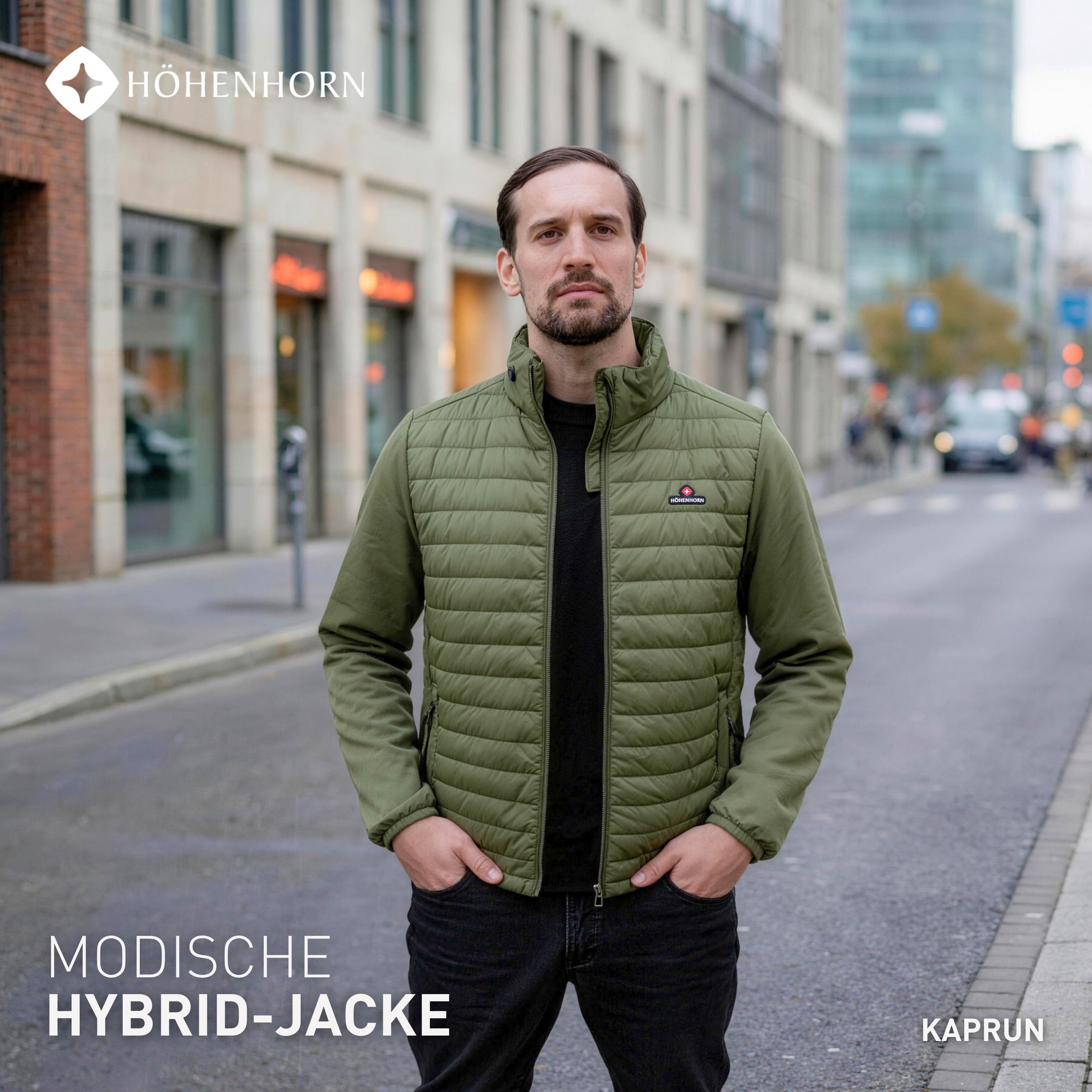 Höhenhorn Hybridjacke Kaprun Herren Jacke für Männer Steppjacke Softshell Sportjacke Steppjacken Softshelljacken Kombination