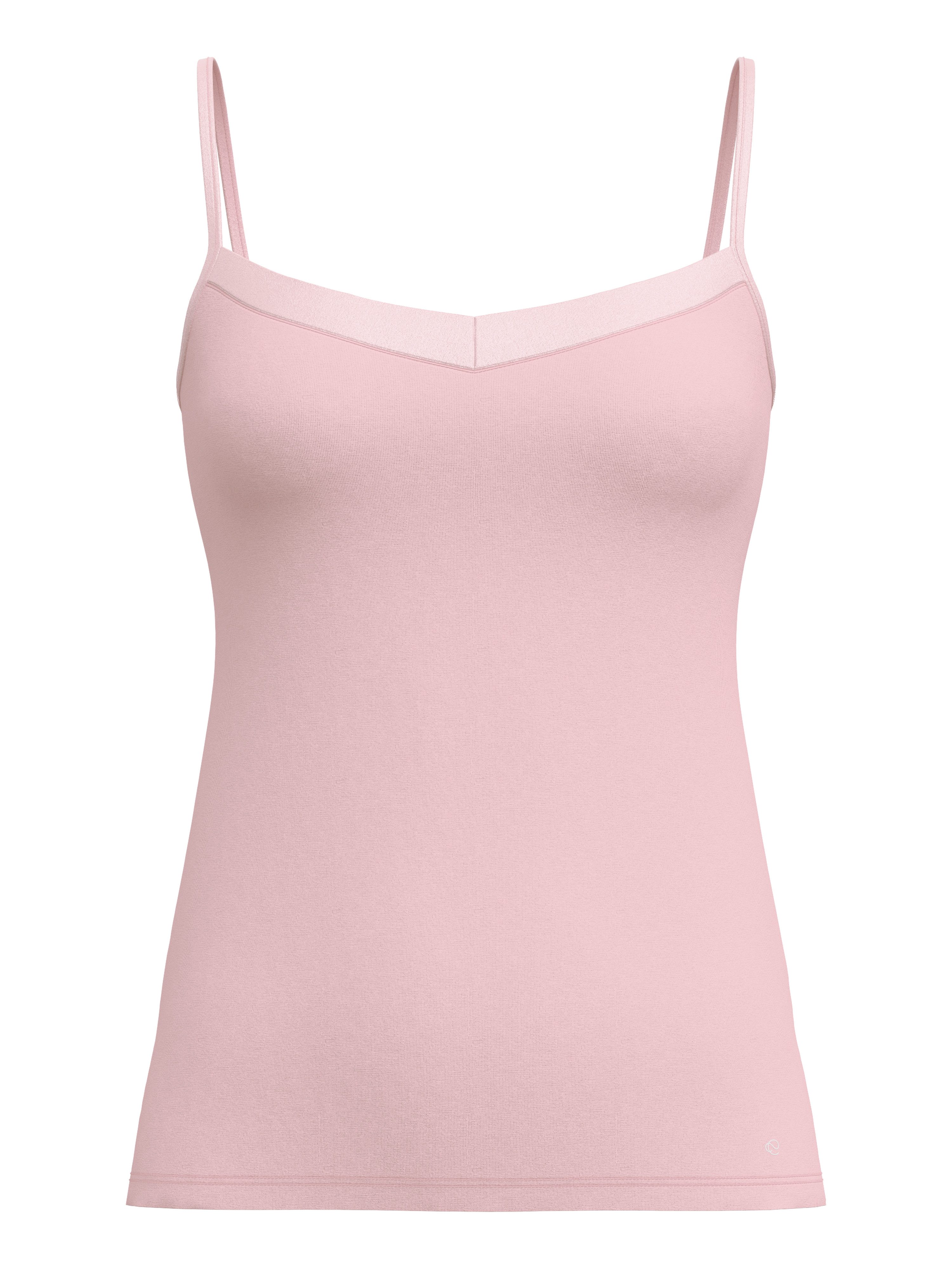 CALIDA Spaghettitop "Cate", Satin-Einsatz, Single Jersey Qualität, elastisc günstig online kaufen