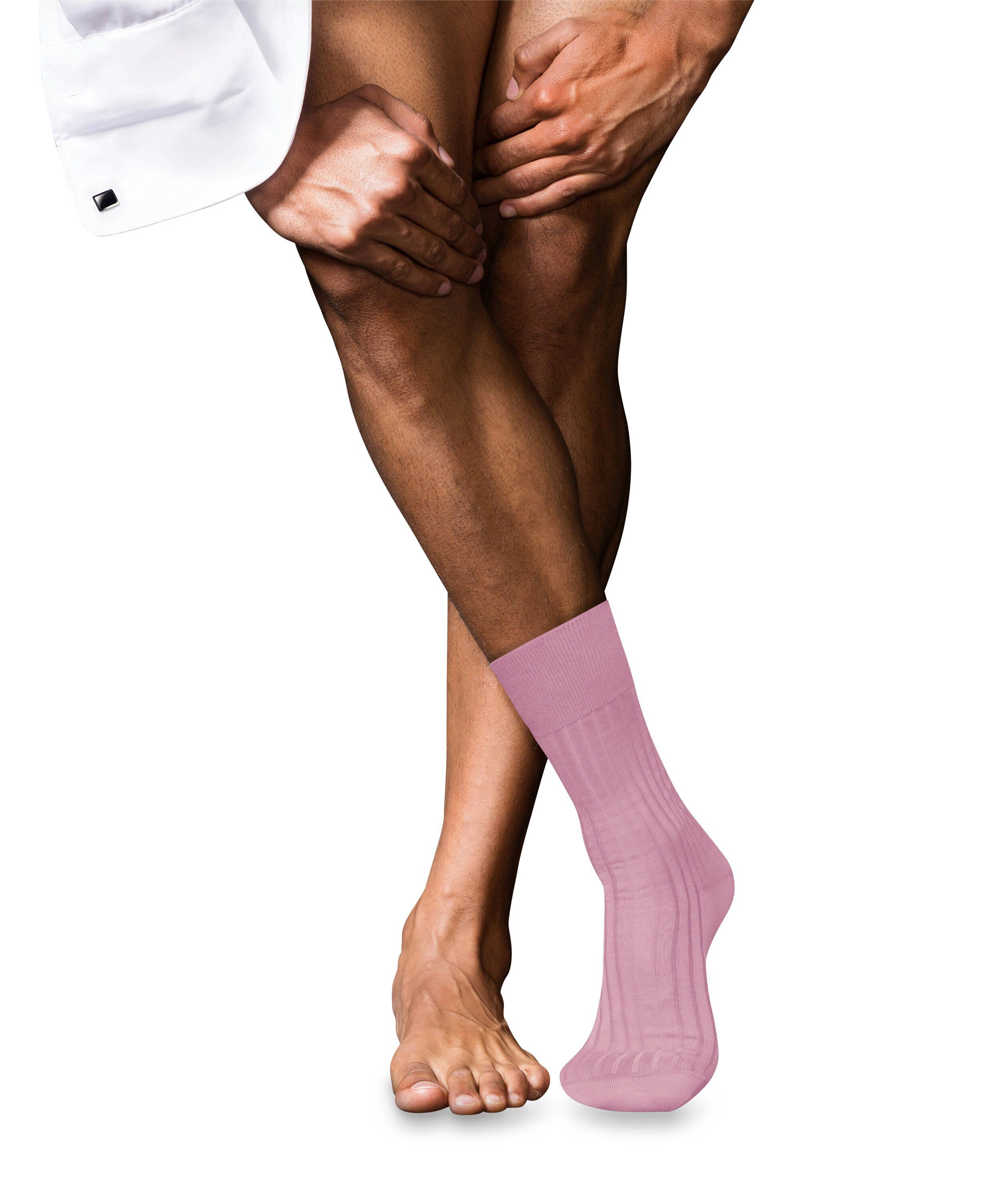 (1-Paar) Finest light rosa Socken 13 Cotton No. (8276) Piuma FALKE