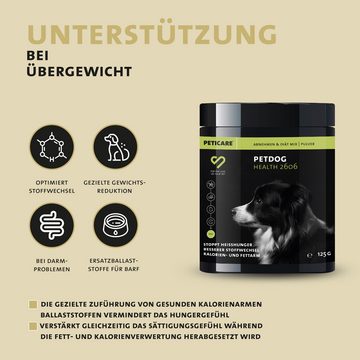 Peticare Futterbehälter Diät, Schlank & Vital-Mix Pulver für Hunde - petDog Health 2606, (125-tlg)