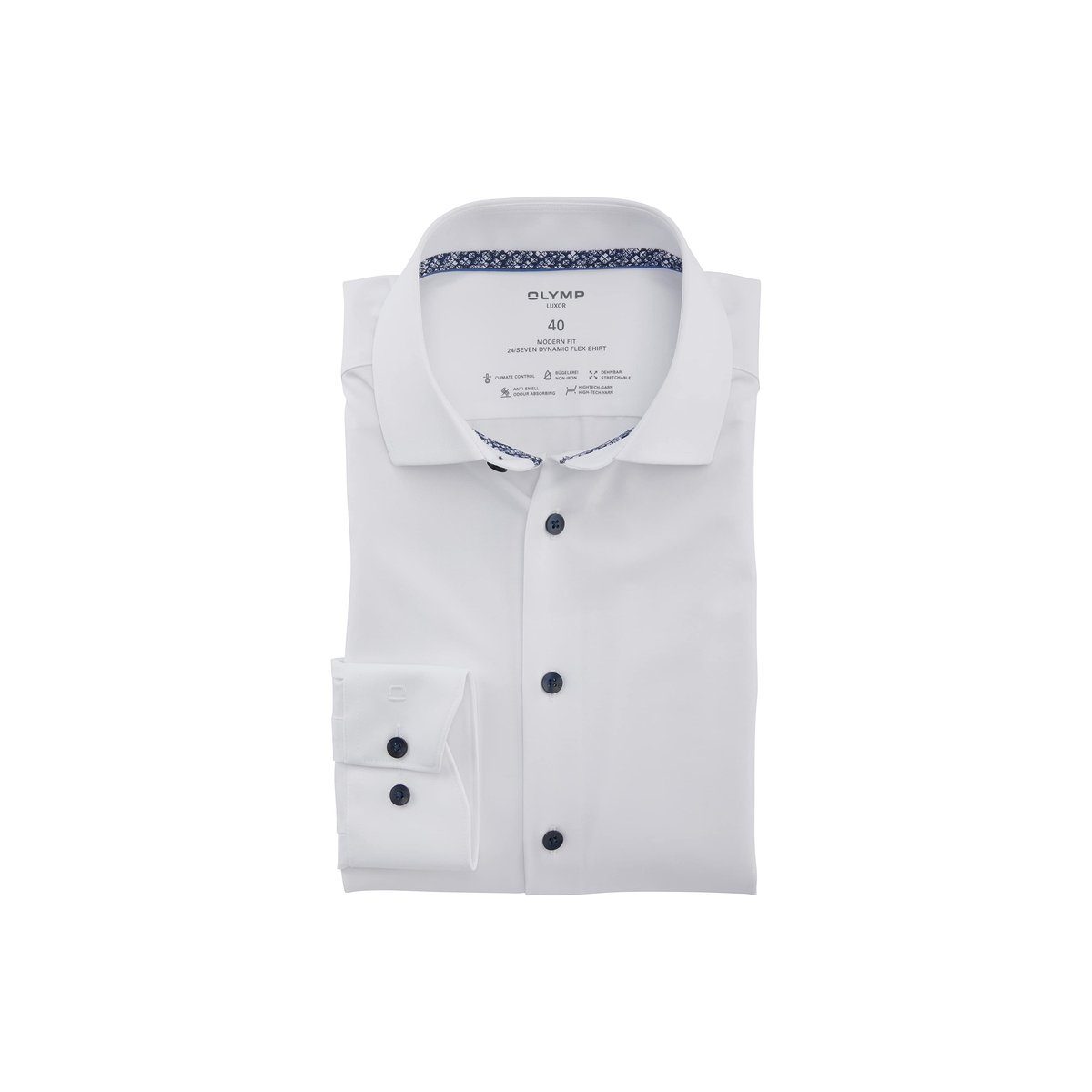 OLYMP T-Shirt weiß regular fit (1-tlg) 00