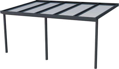 GUTTA Terrassendach Premium, BxT: 510x306 cm, Bedachung Doppelstegplatten, BxT: 510x306 cm, Dach Polycarbonat Opal