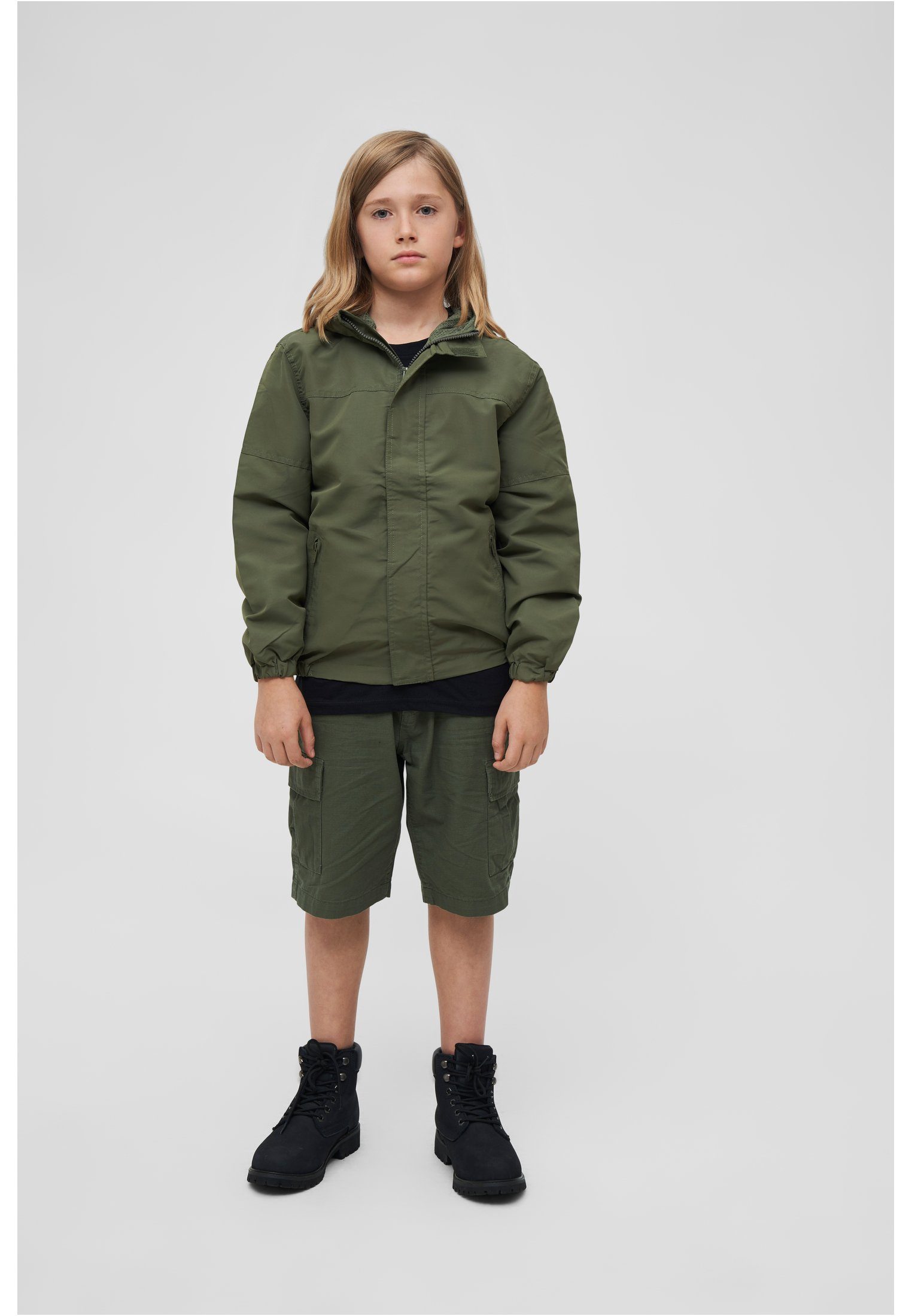 Herren Windbreaker Kids Brandit Frontzip (1-St) Outdoorjacke Summer olive