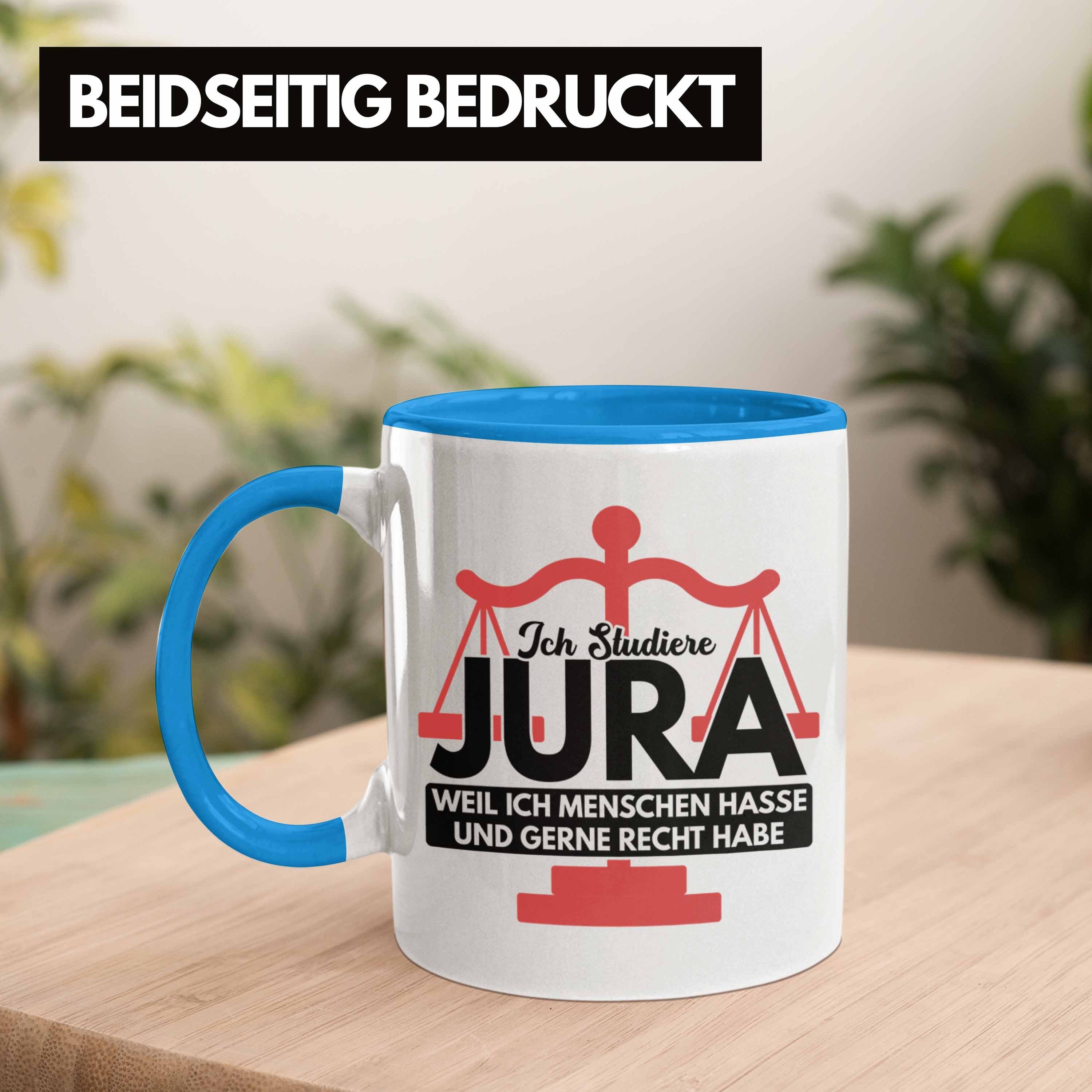 Anwalt Geschenkidee Blau Tasse Tasse - Geschenk Spruch Jur Trendation Jurist Trendation Jura