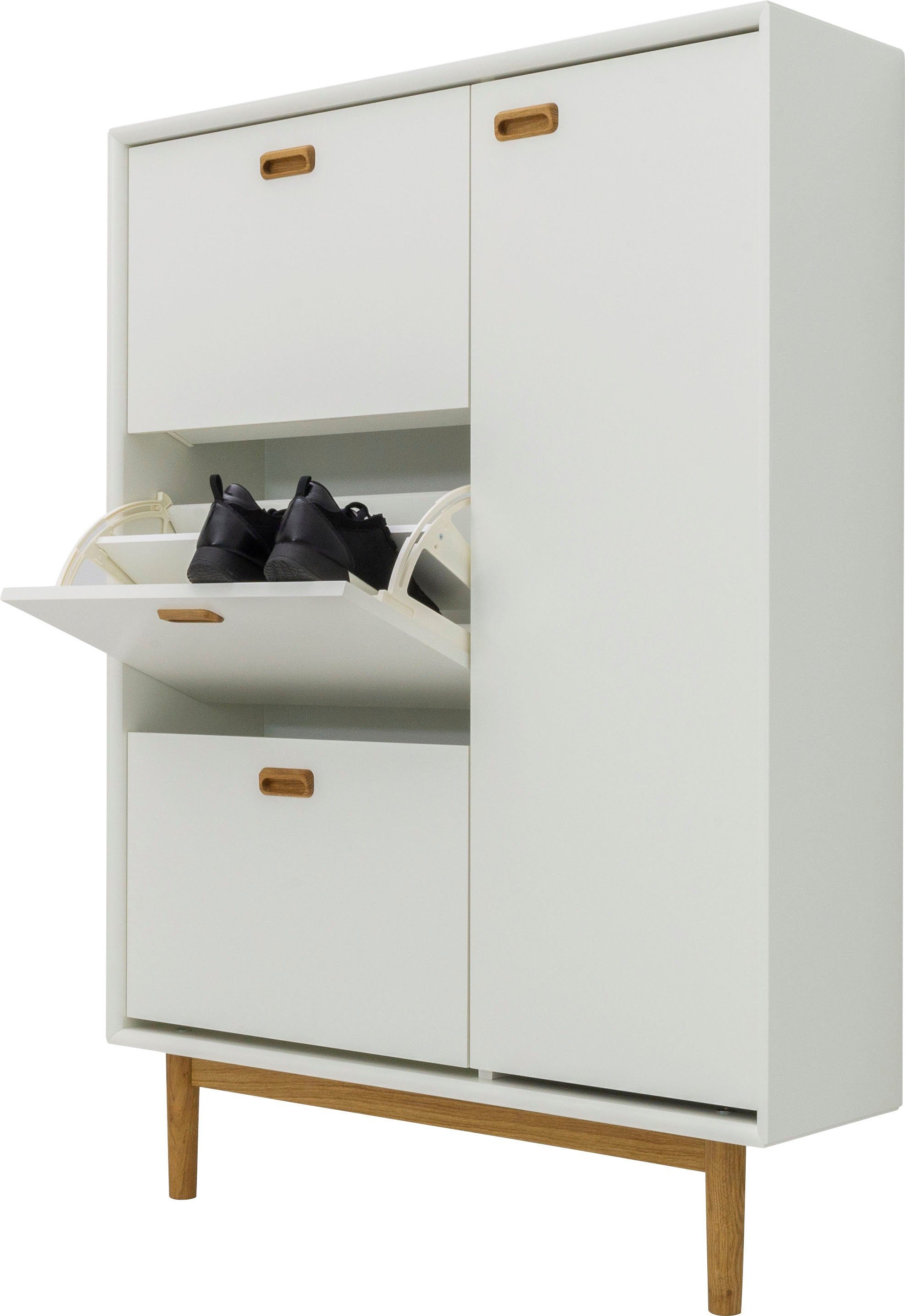 Tenzo Klappen, studio Tenzo 1 Tür white und mit von Design 3 Schuhschrank SVEA Design