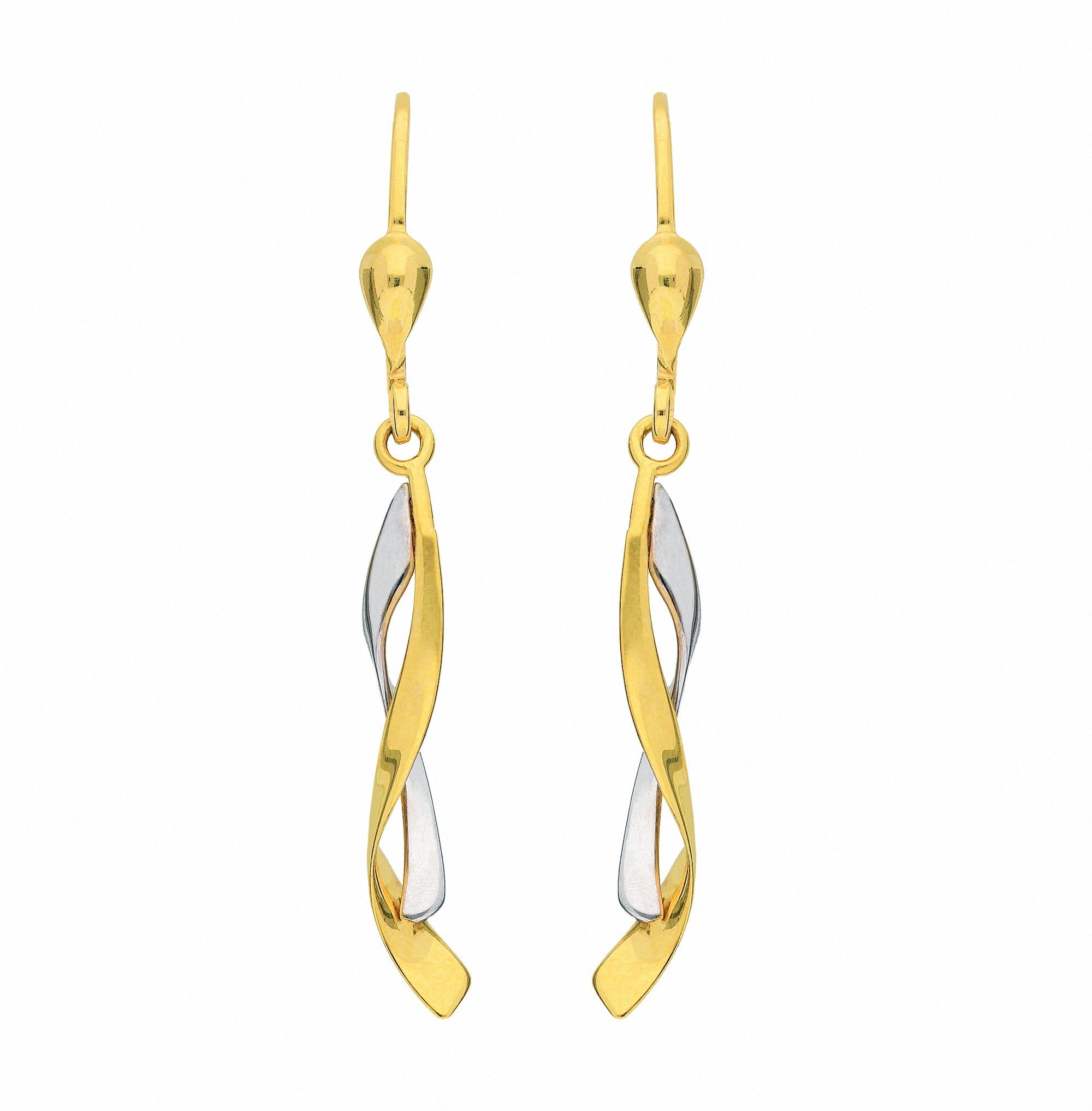 Adelia´s Paar Ohrhänger Damen Goldschmuck 1 Paar 333 Gold Ohrringe /  Ohrhänger, 333 Gold Goldschmuck für Damen, Mit Liebe gefertigt aus: 8 Karat  ( 333 ) Gelbgold
