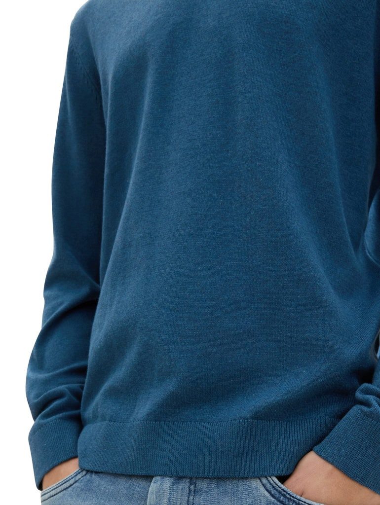 TOM TAILOR Sweatshirt Basic V-Neck Knit günstig online kaufen