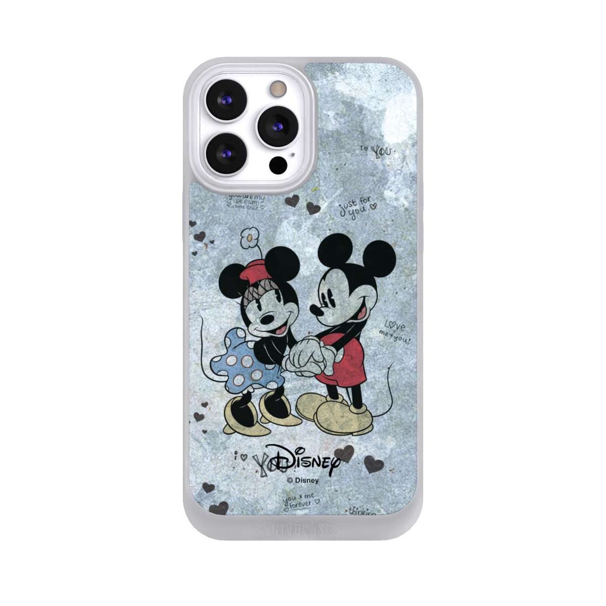 NIVOCASE Handyhülle Disney Vintage Mickey&Minnie In Love, Apple iPhone 13 Pro Max Handyhülle Hülle NIVOpure Case Frozen