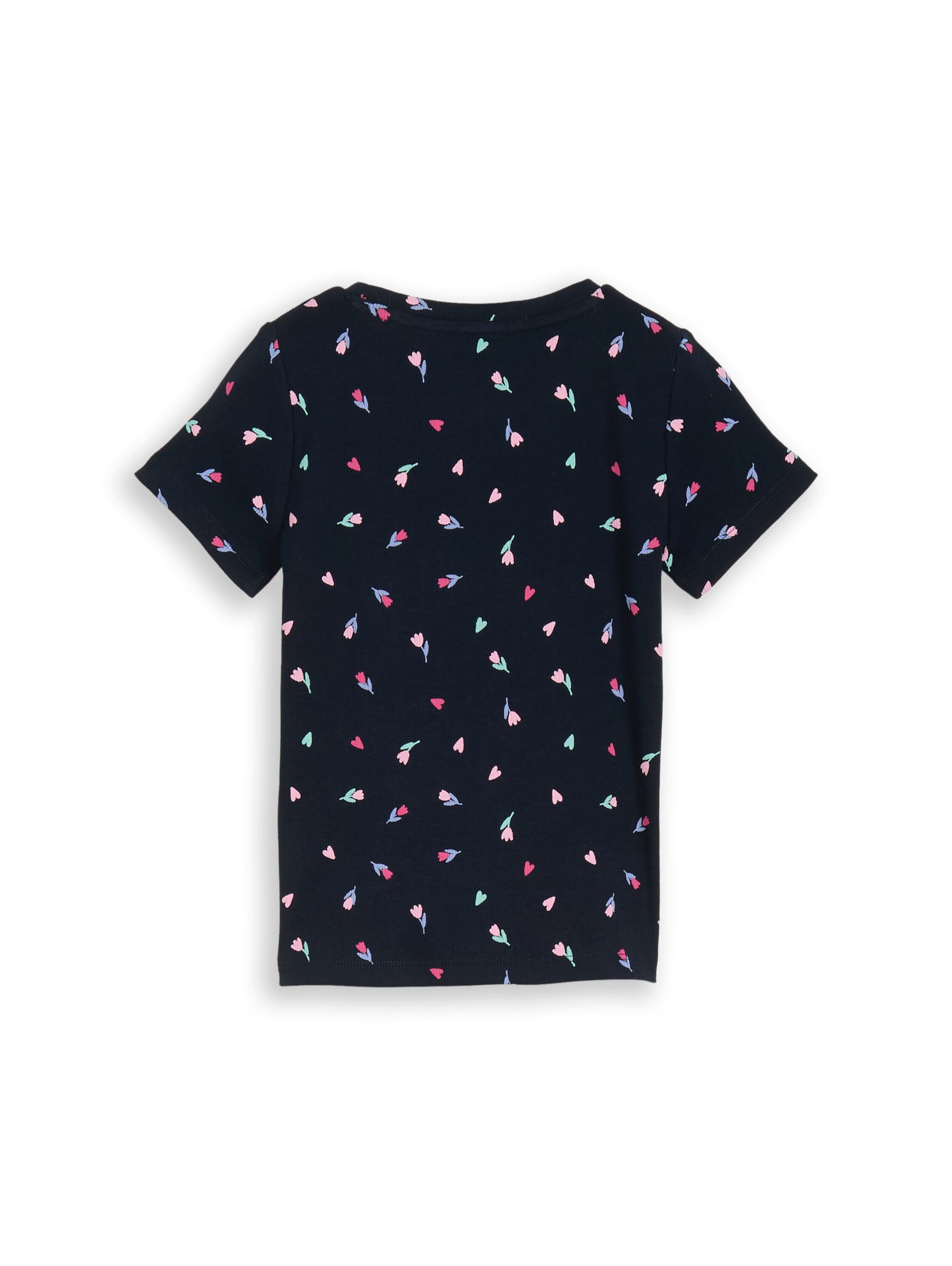 TOM TAILOR Kurzarmshirt mit Tulpen/Blumen-Print – Bild 2 von 4