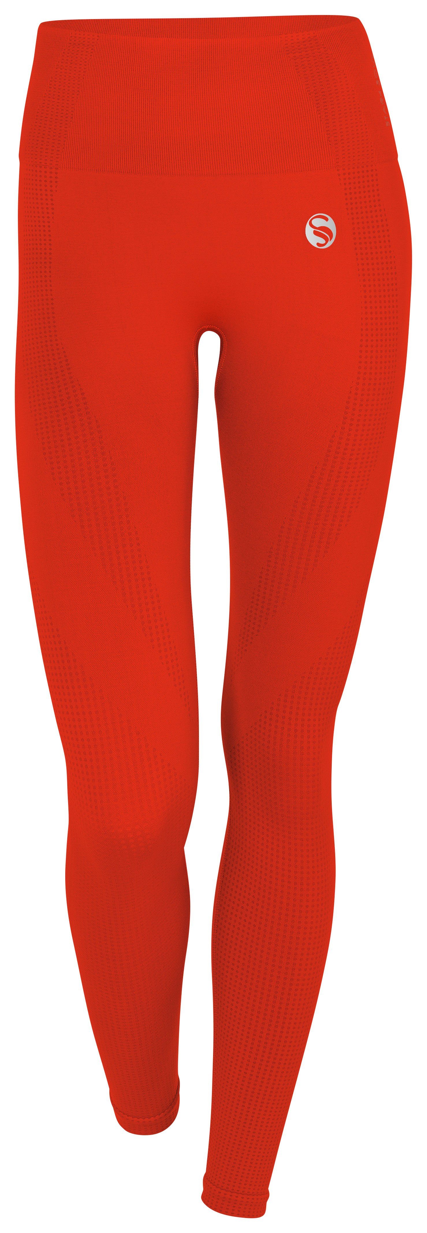 Stark Soul® Highwaist Rot Sport mit Leggings Leggings Bund "reflect" breitem hohem