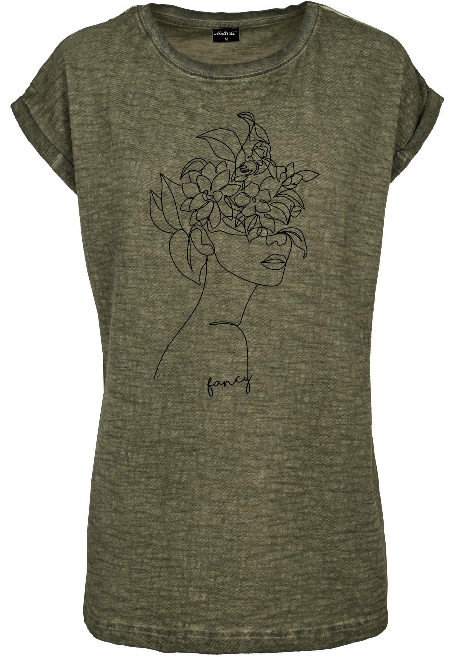 Kurzarmshirt MisterTee Damen Ladies One Line Fruit Tee